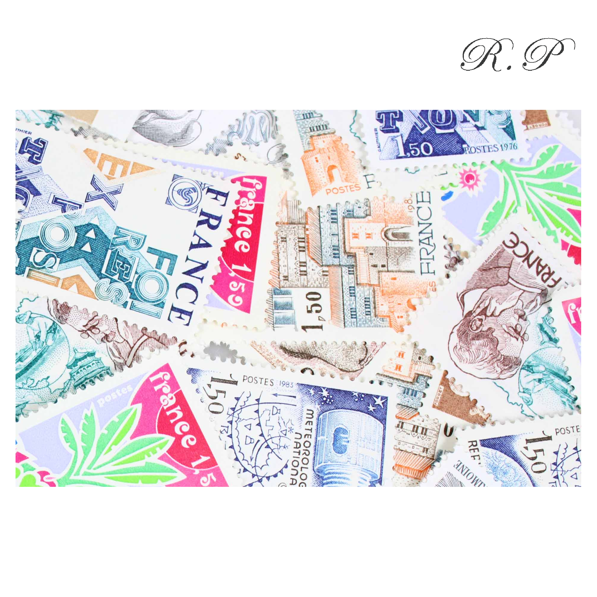 FRANCE NEUFS LOT 100 TIMBRES AFFRANCHISSEMENT 1,50 FRANCS, SOUS FACIALE