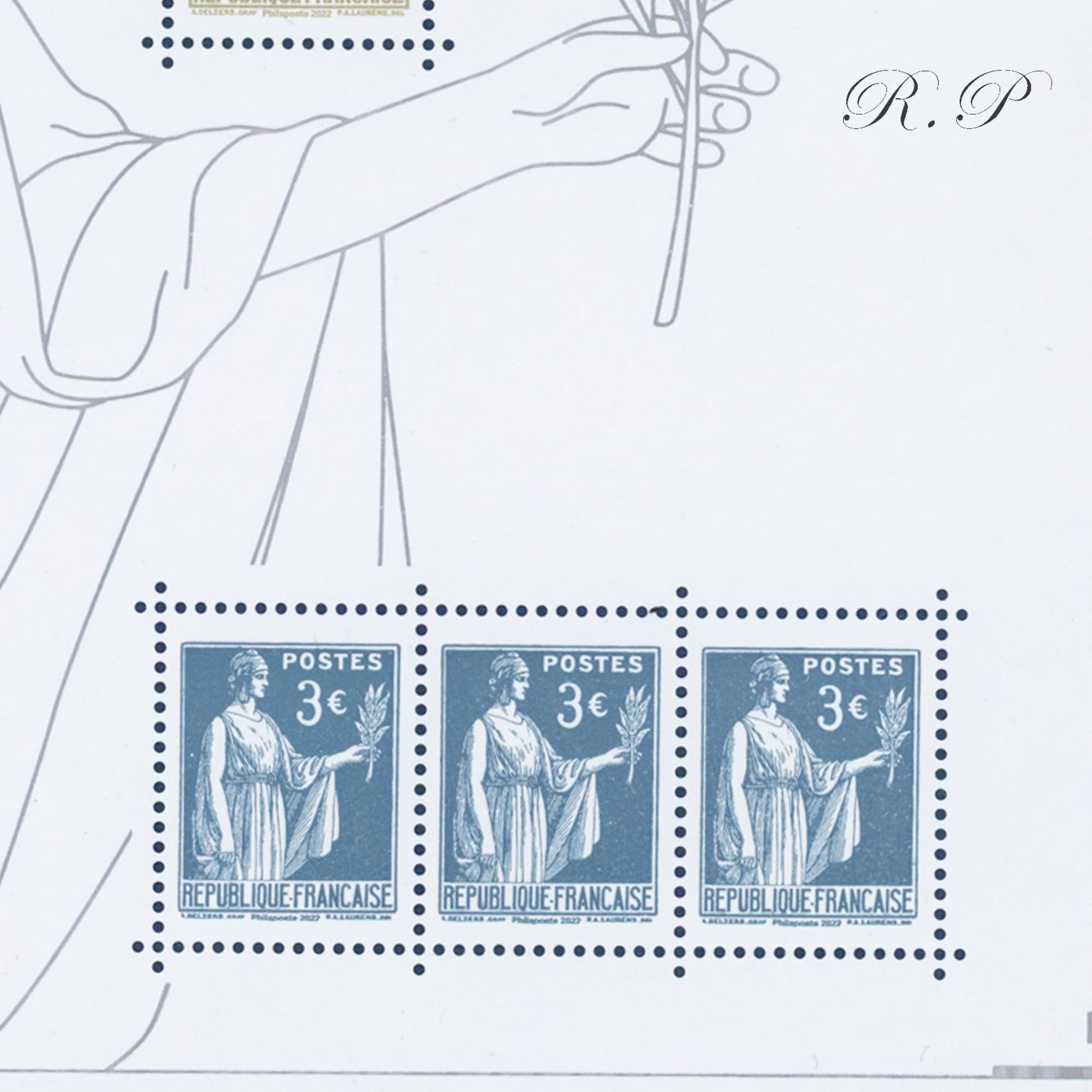 FEUILLET FRANCE PAIX DE LAURENS F5633, TIMBRES NEUFS** ANNEE 1932/2022