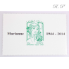 FRANCE FEUILLET 4774B VERT EMERAUDE MARIANNE DE CIAPPA 2014 LUXE