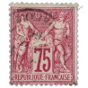 TIMBRE FRANCE TYPE SAGE YT 71 OBLITÉRÉ, N SOUS B, 1876