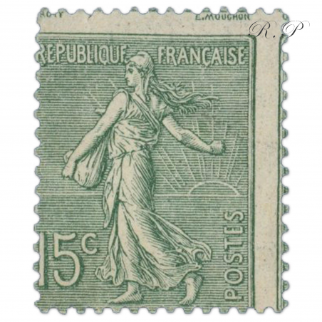 FRANCE PIQUAGE A CHEVAL TIMBRE YT 130 SEMEUSE LIGNÉE NEUF, RARE 1903