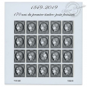 FRANCE FEUILLET YT F5305A, 170 ANS DU PREMIER TIMBRE FRANÇAIS, CÉRÈS NON DENTELÉS 2019