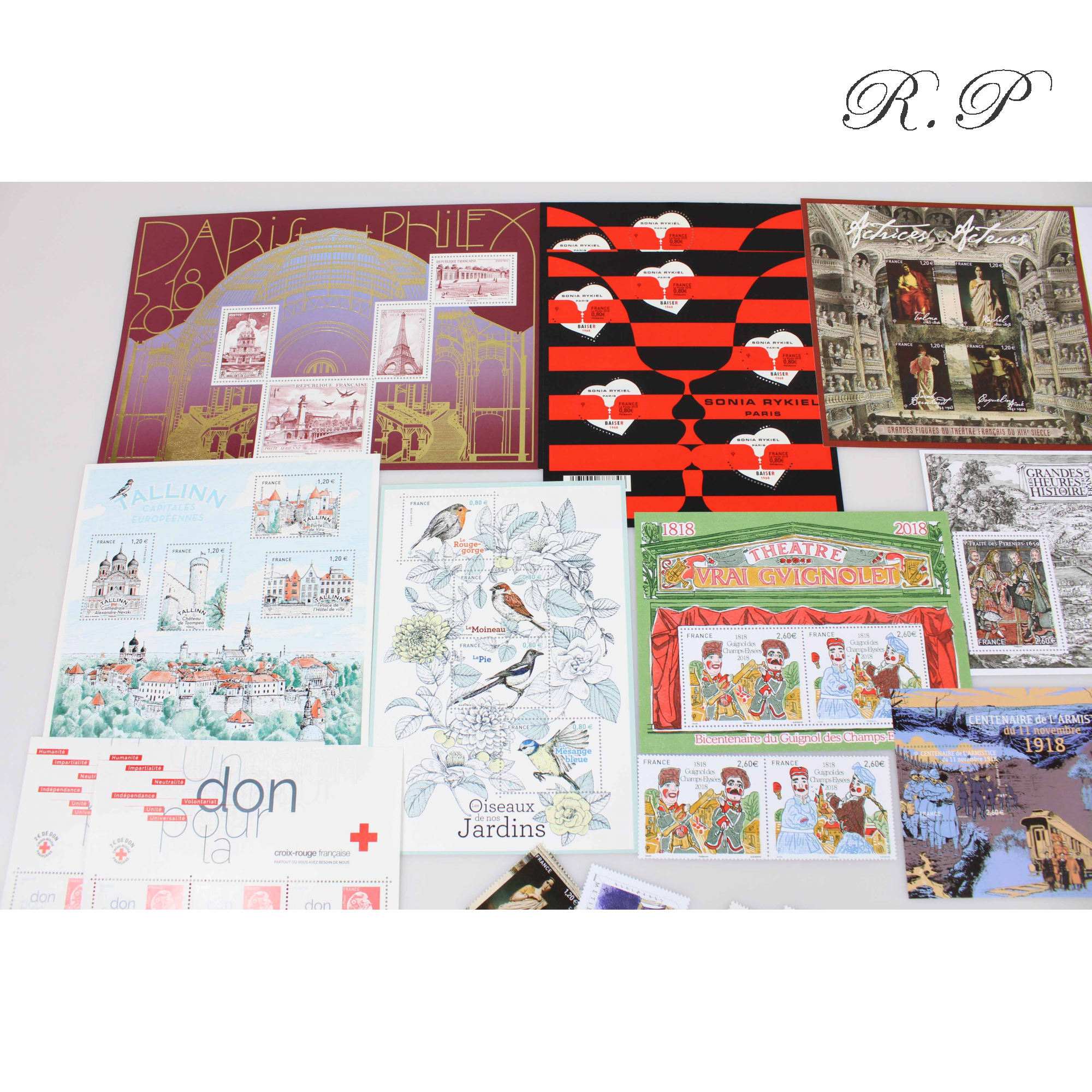 FRANCE ANNÉE 2018 TIMBRES NEUFS LOT IMPORTANT, FACIALE 269 EUROS