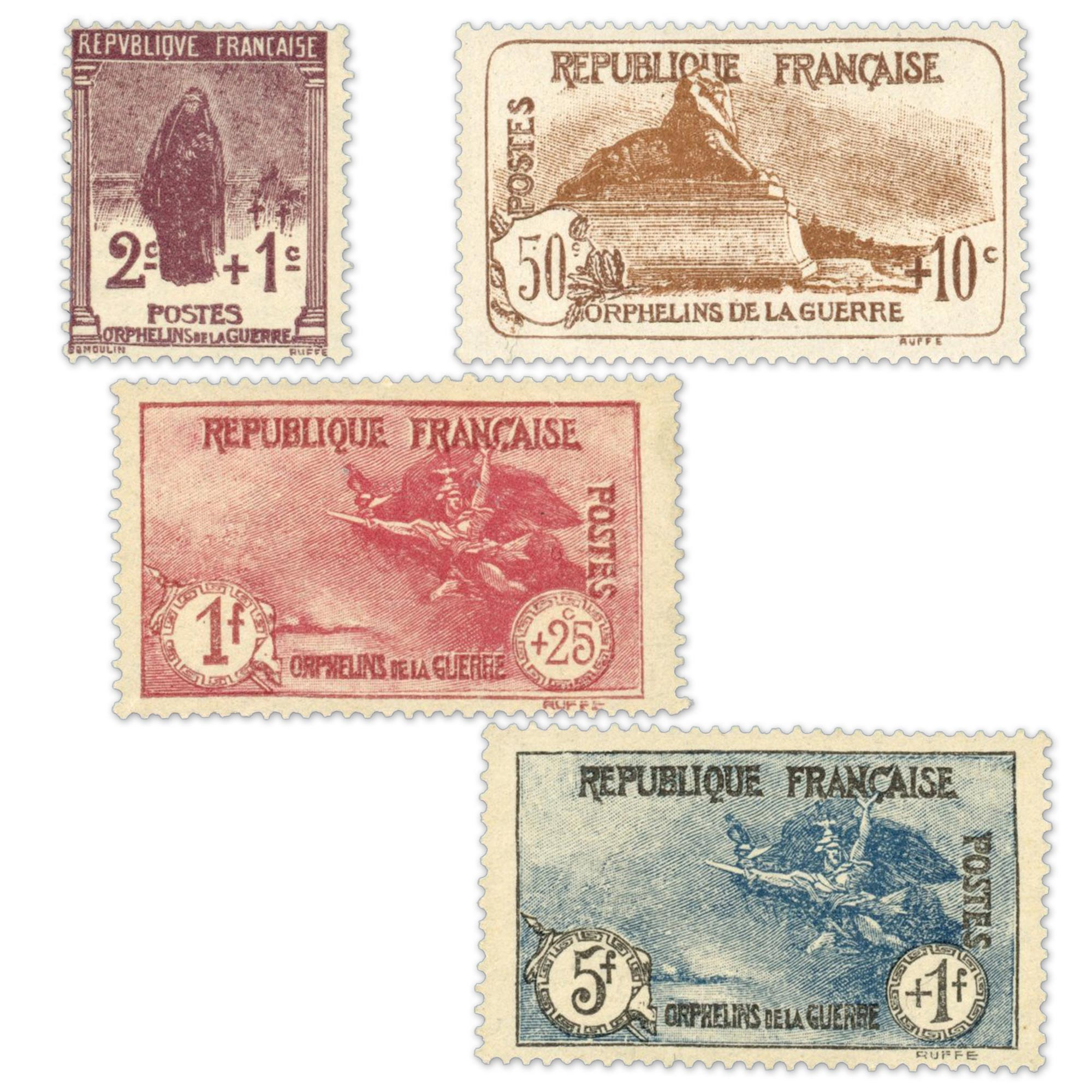 Timbres Poste France Neufs Sans Charnière Lot de 20 Timbrés - 1937
