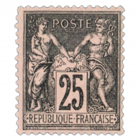 FRANCE TYPE SAGE YT 97, TIMBRE NEUF** ET SIGNÉ, TYPE 2 - 1886