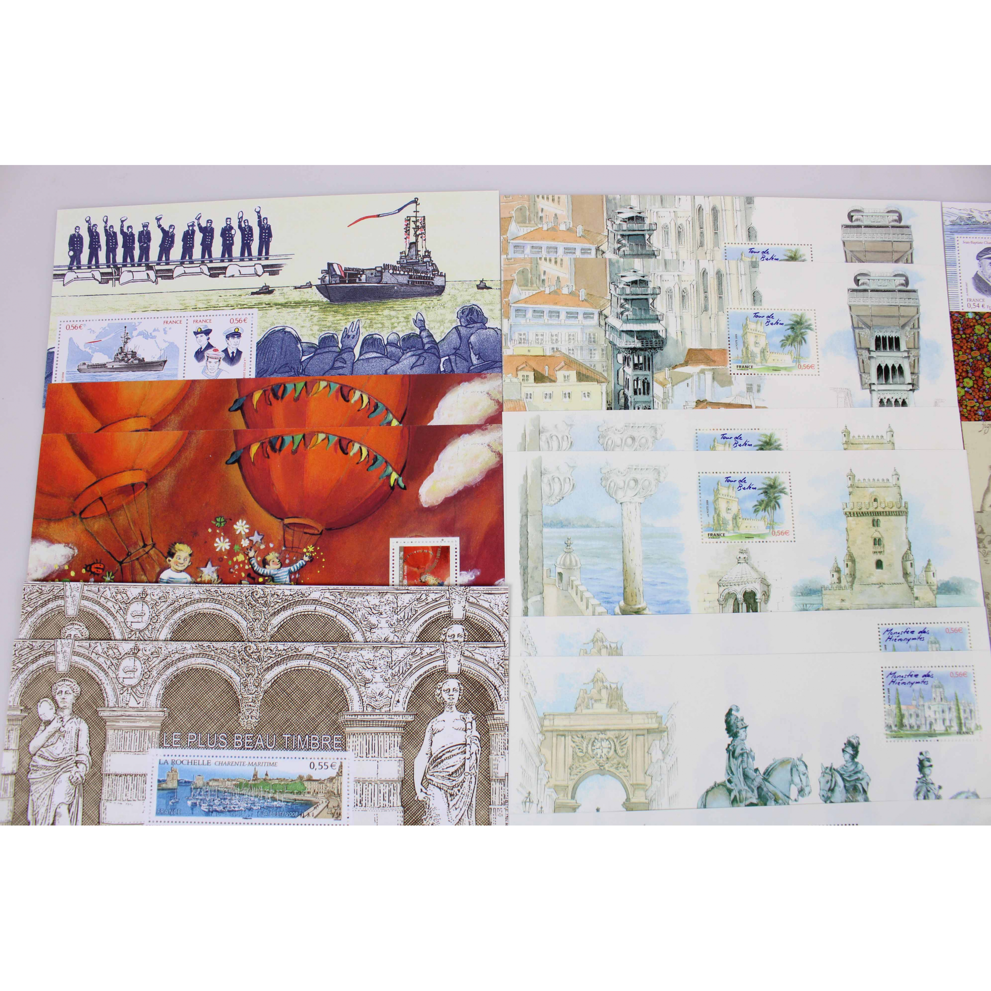 COLLECTION 2008 - 2009 BLOCS SOUVENIRS FRANCE, TIMBRES NEUFS**, N° 26 A 46 COMPLET