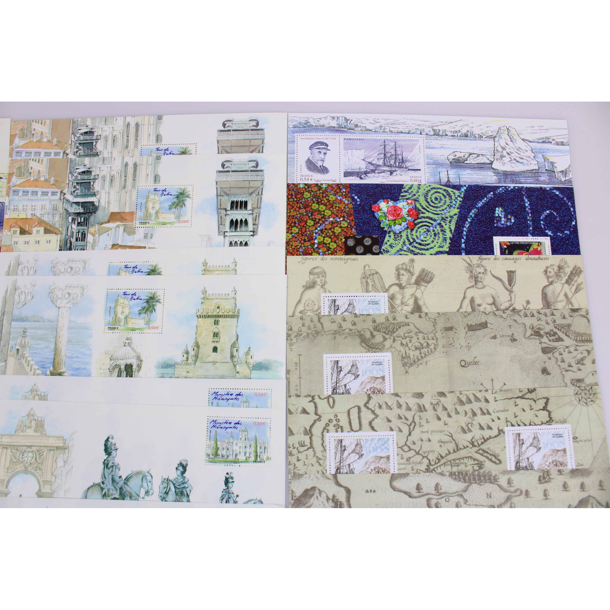 COLLECTION 2008 - 2009 BLOCS SOUVENIRS FRANCE, TIMBRES NEUFS**, N° 26 A 46 COMPLET