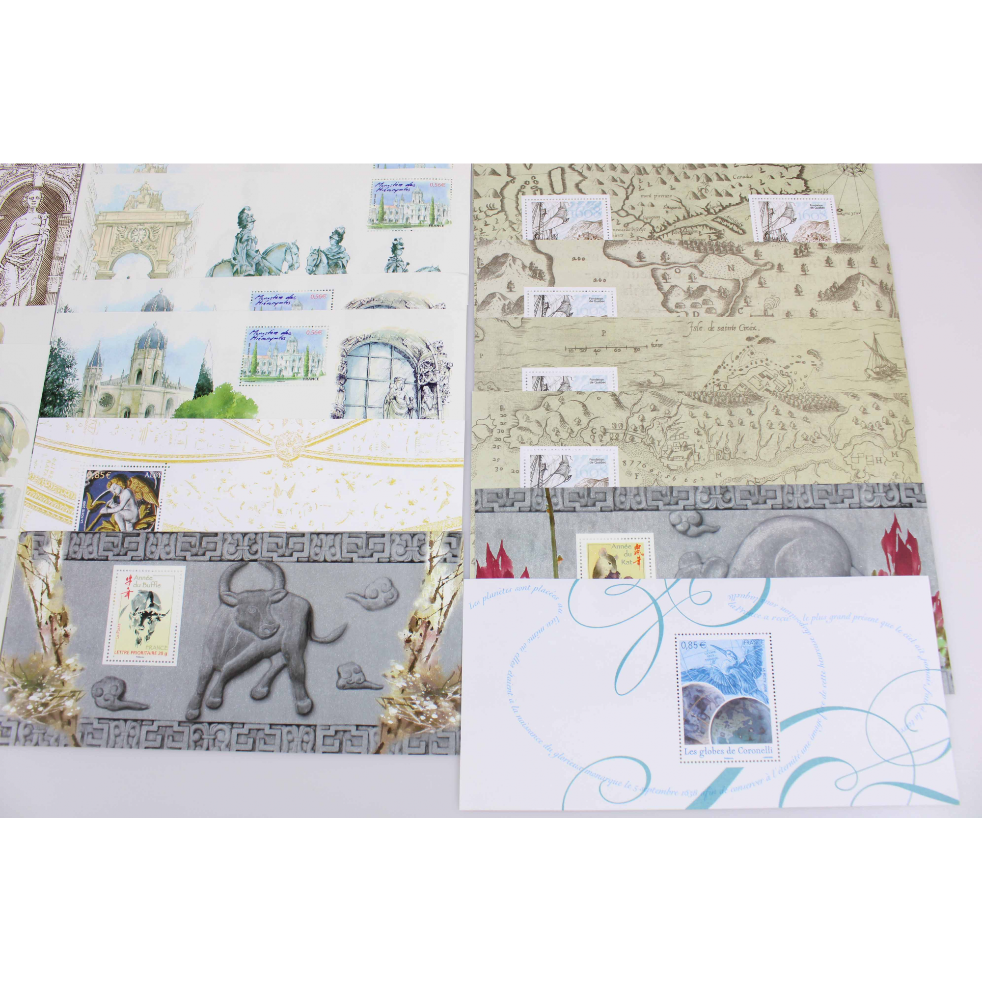 COLLECTION 2008 - 2009 BLOCS SOUVENIRS FRANCE, TIMBRES NEUFS**, N° 26 A 46 COMPLET