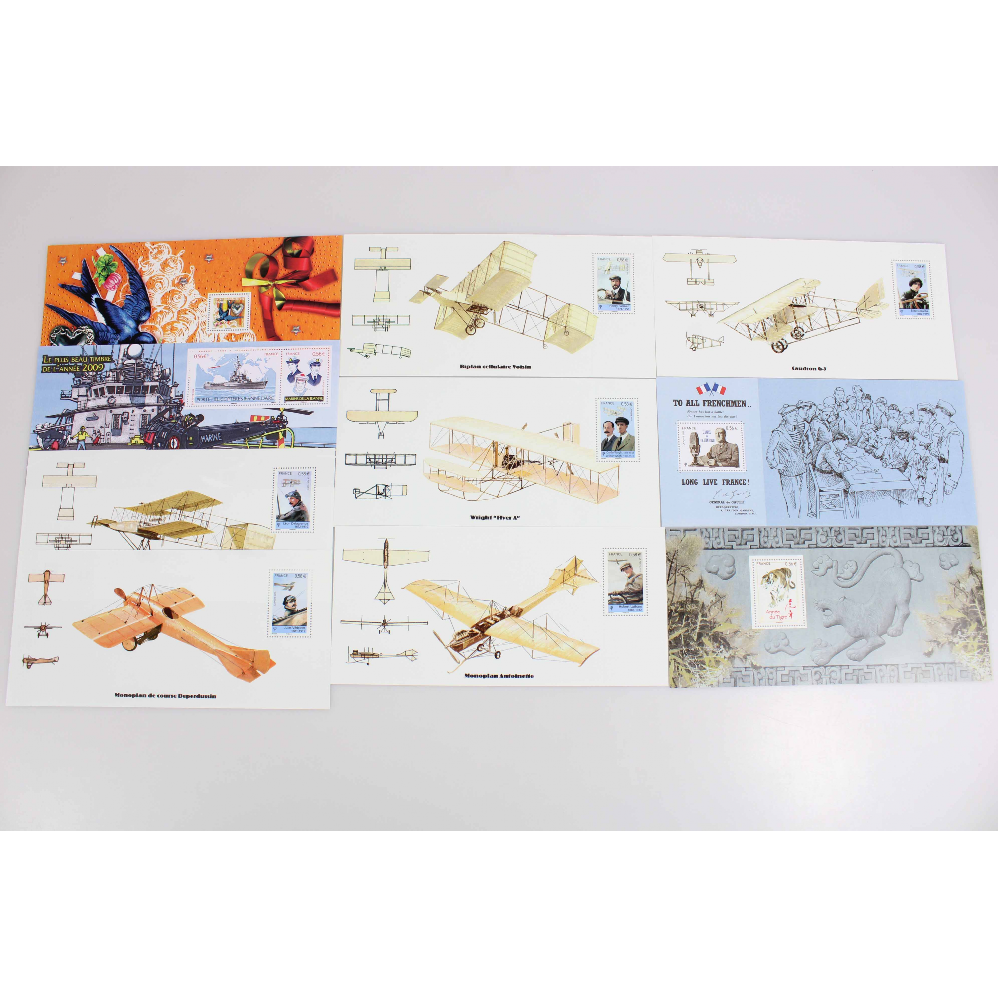 COLLECTION 2010 BLOCS SOUVENIRS FRANCE, TIMBRES NEUFS**, N°47 A 56 COMPLET