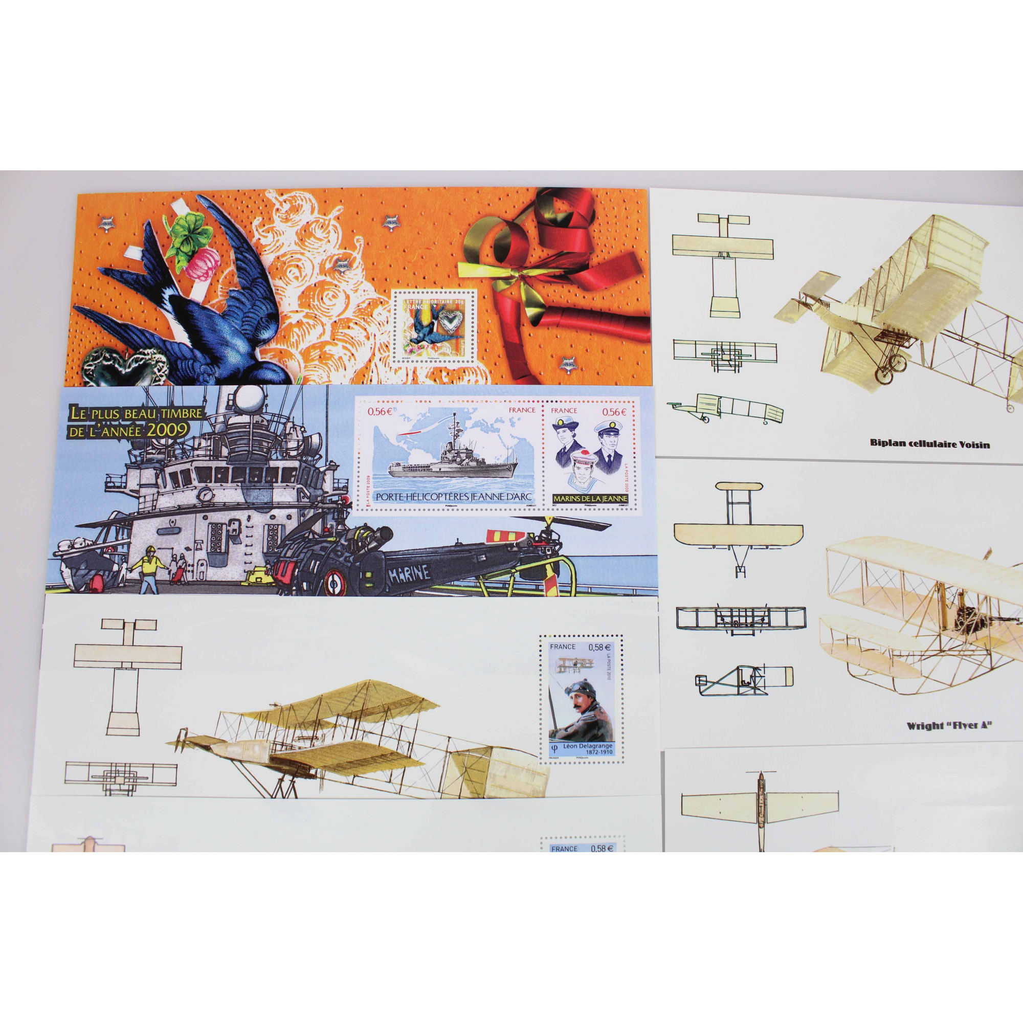 COLLECTION 2010 BLOCS SOUVENIRS FRANCE, TIMBRES NEUFS**, N°47 A 56 COMPLET