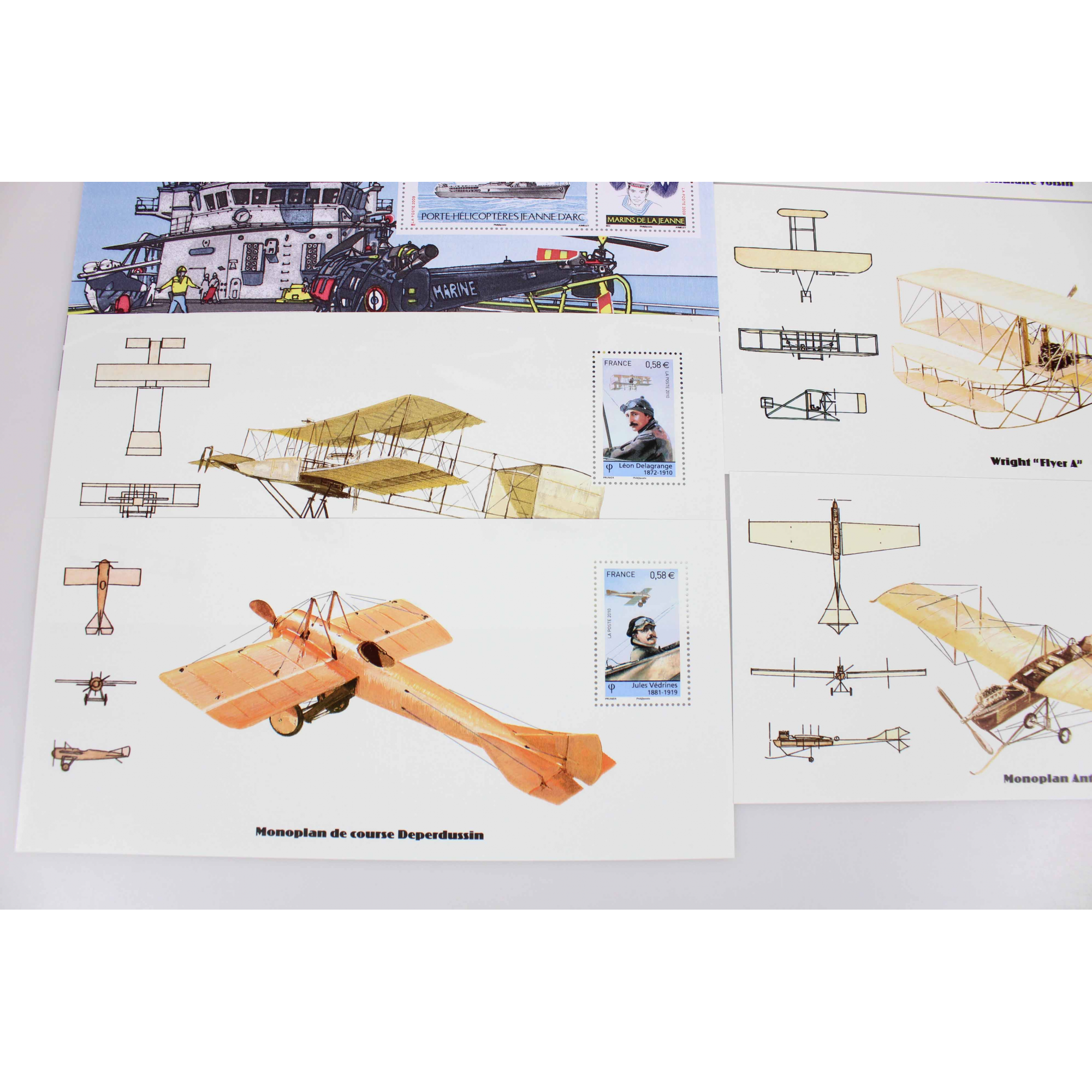 COLLECTION 2010 BLOCS SOUVENIRS FRANCE, TIMBRES NEUFS**, N°47 A 56 COMPLET