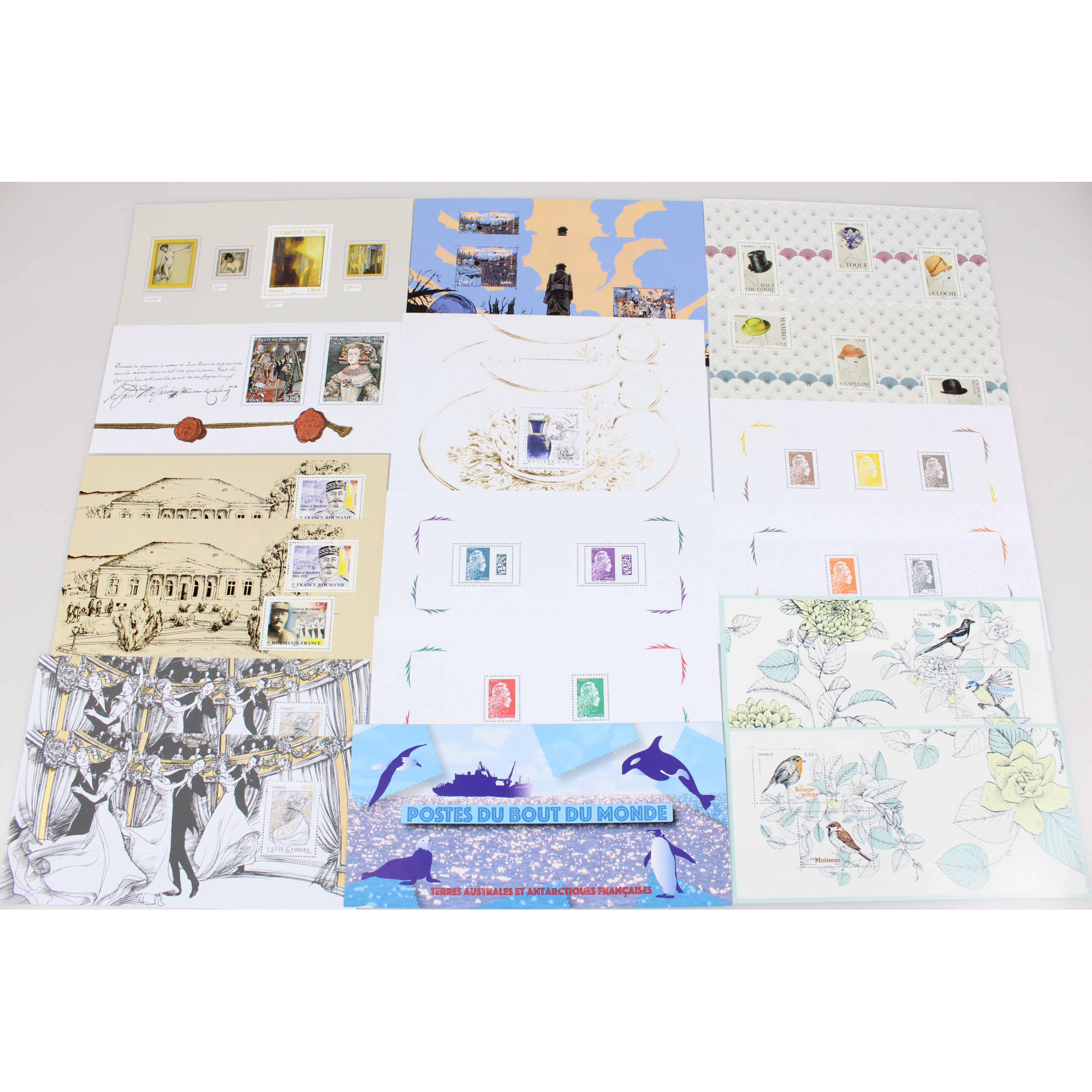 COLLECTION 2018 BLOCS SOUVENIRS FRANCE, TIMBRES NEUFS**, N°142 A 150 COMPLET