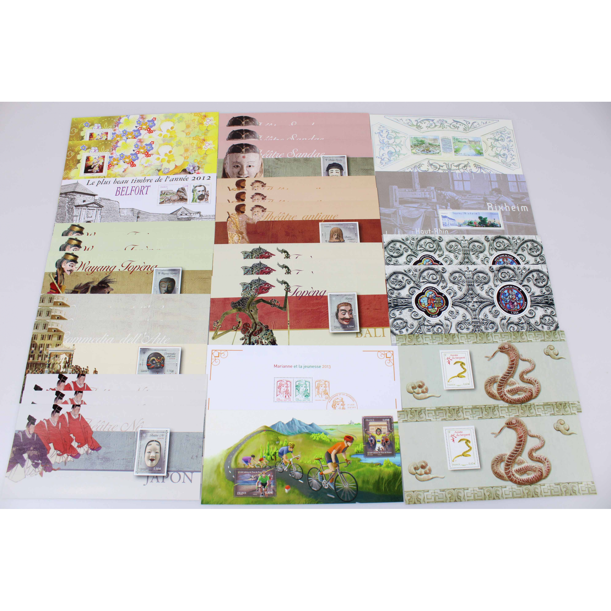 COLLECTION 2013 BLOCS SOUVENIRS FRANCE, TIMBRES NEUFS**, N°77 A 90 COMPLET