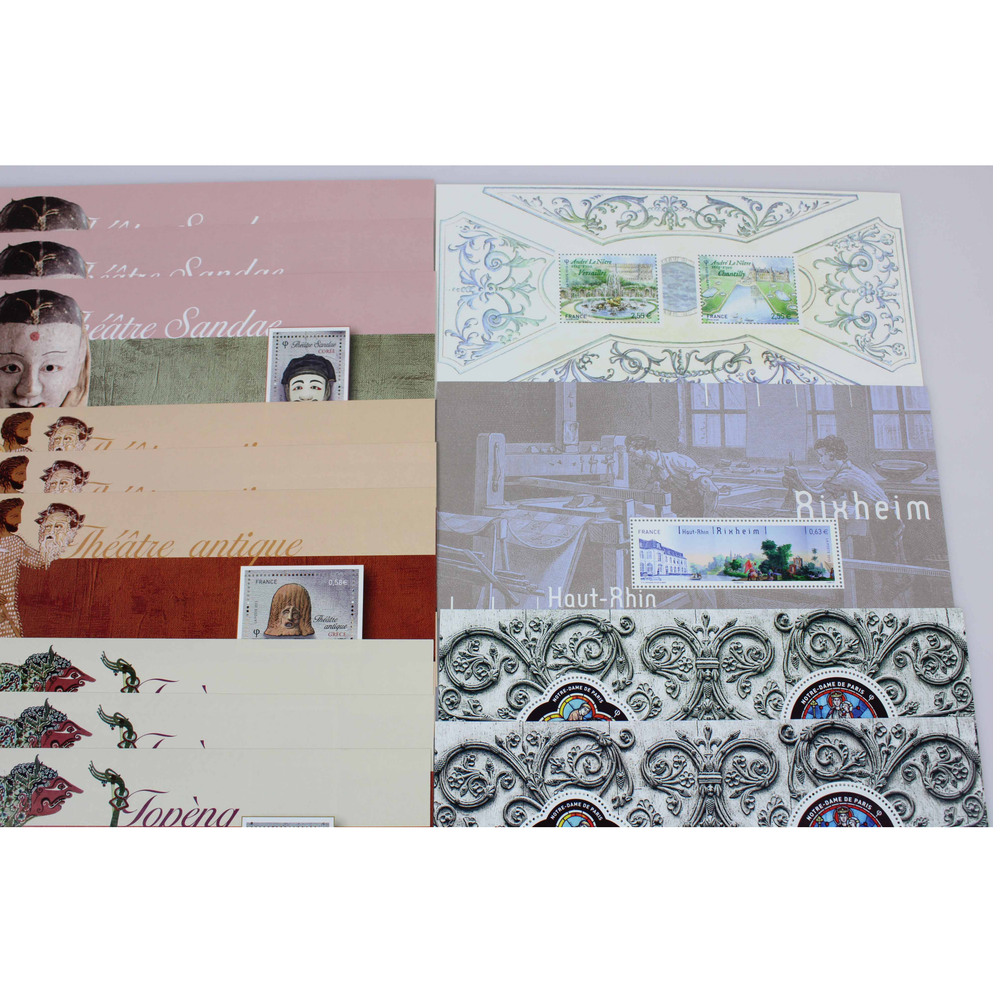 COLLECTION 2013 BLOCS SOUVENIRS FRANCE, TIMBRES NEUFS**, N°77 A 90 COMPLET