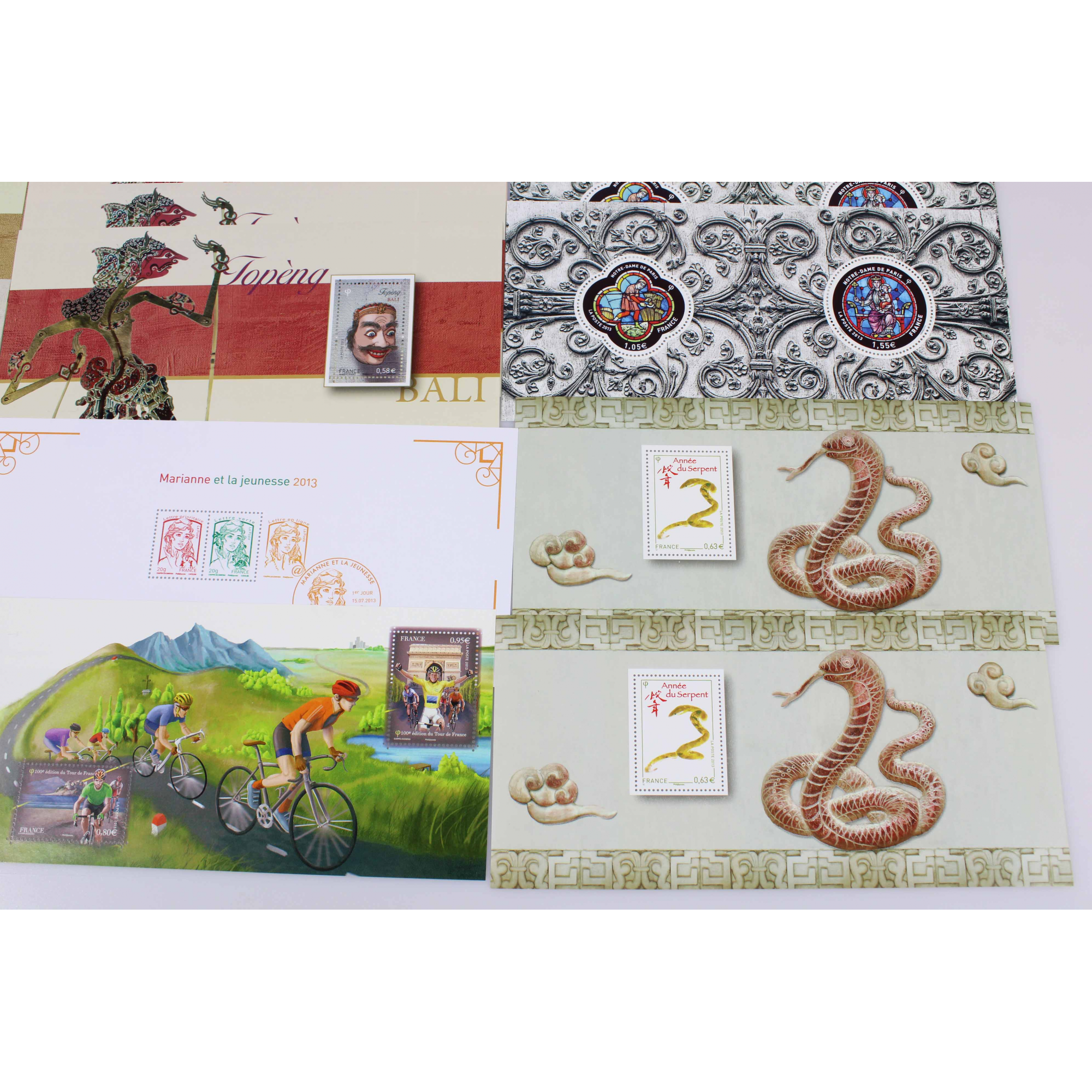 COLLECTION 2013 BLOCS SOUVENIRS FRANCE, TIMBRES NEUFS**, N°77 A 90 COMPLET