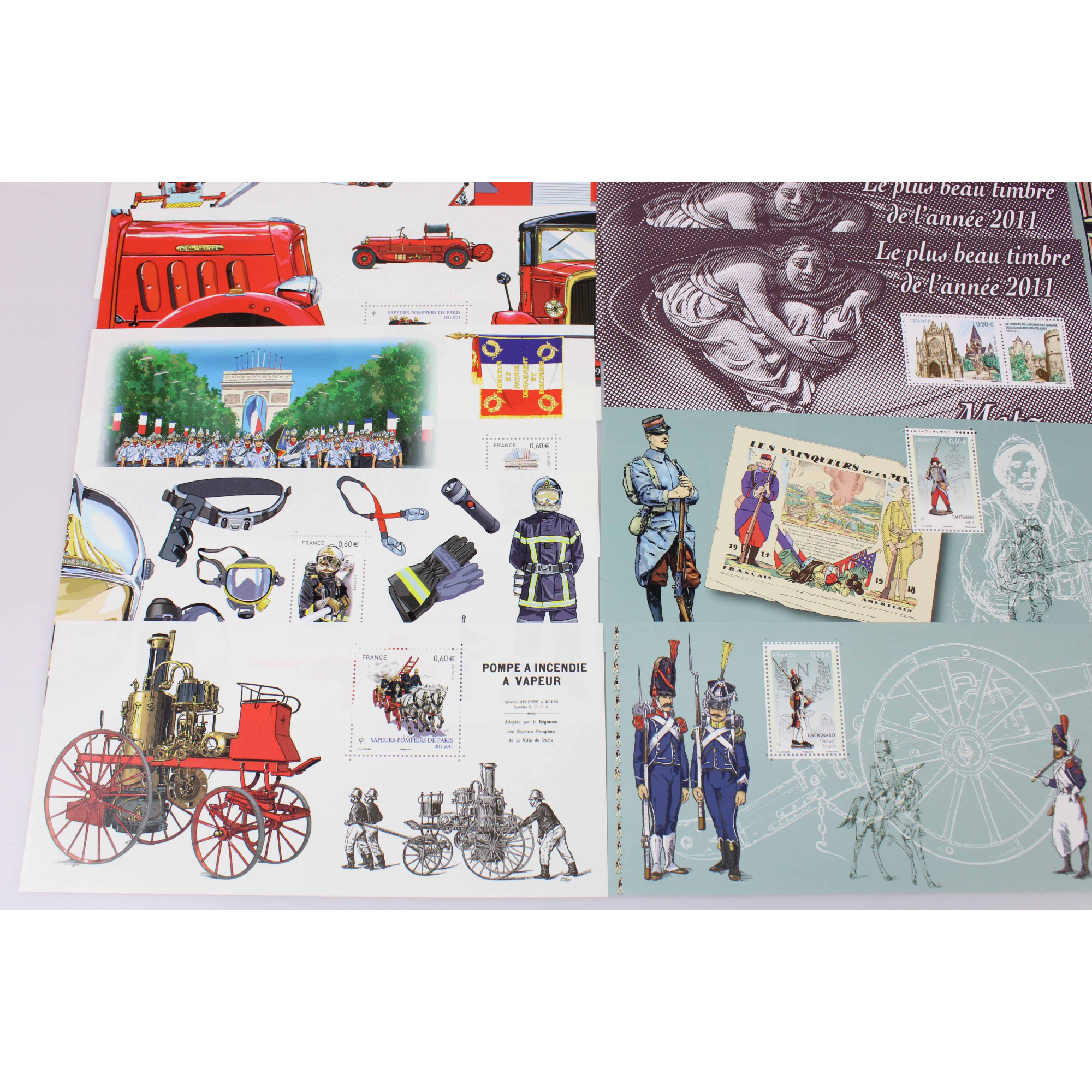 COLLECTION 2011 - 2012 BLOCS SOUVENIRS FRANCE, TIMBRES NEUFS**, N° 57 A 76 COMPLET