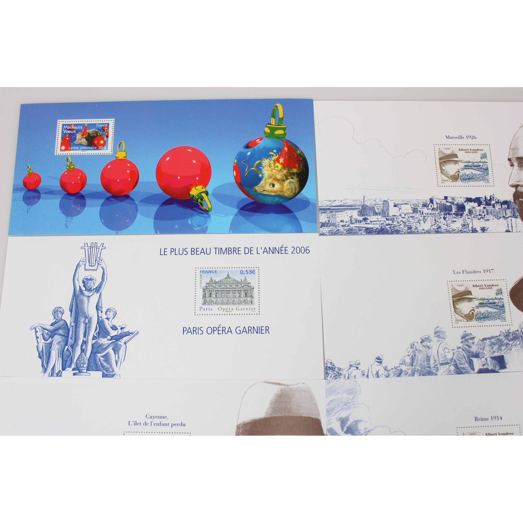 COLLECTION 2007 BLOCS SOUVENIRS FRANCE, TIMBRES NEUFS**, N°16 A 25 COMPLET