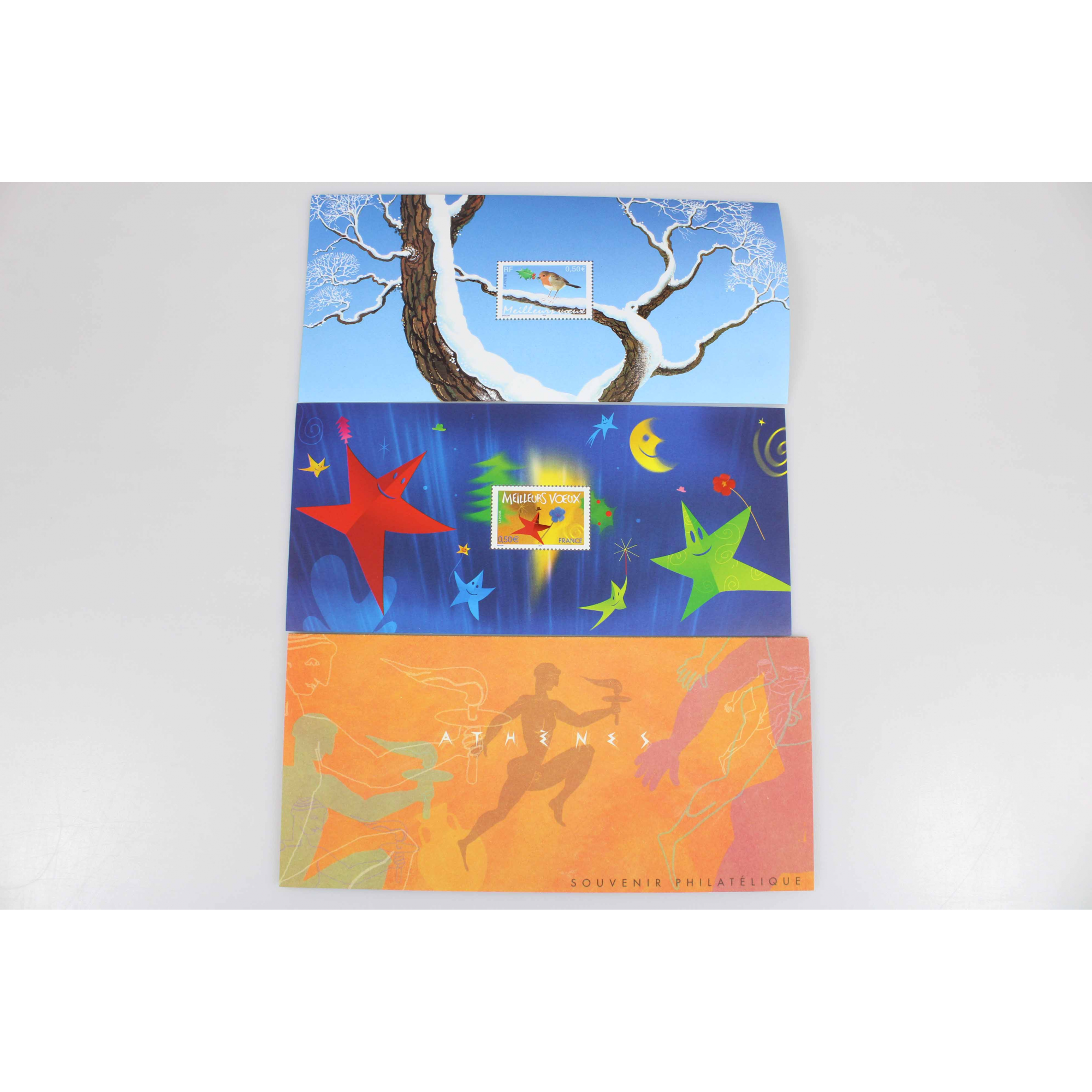 COLLECTION 2004 BLOCS SOUVENIRS FRANCE, TIMBRES NEUFS**, N° 1 A 3 COMPLET