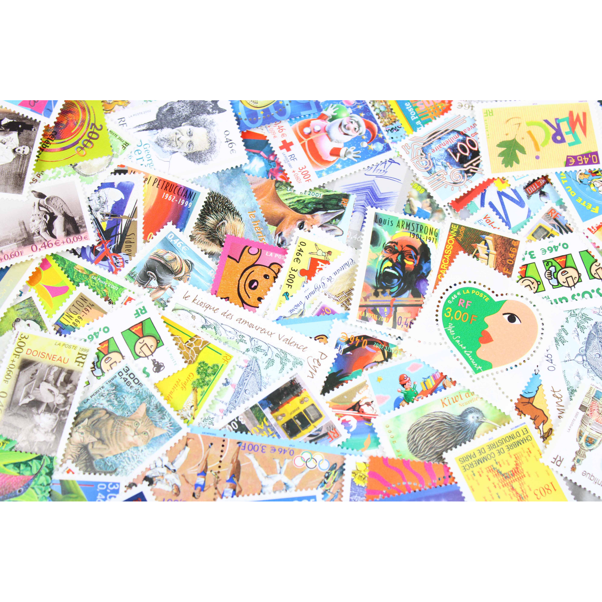 LOT DE 100 TIMBRES FRANCE NEUFS AFFRANCHISSEMENT 0.46 EUROS, SOUS FACIALE