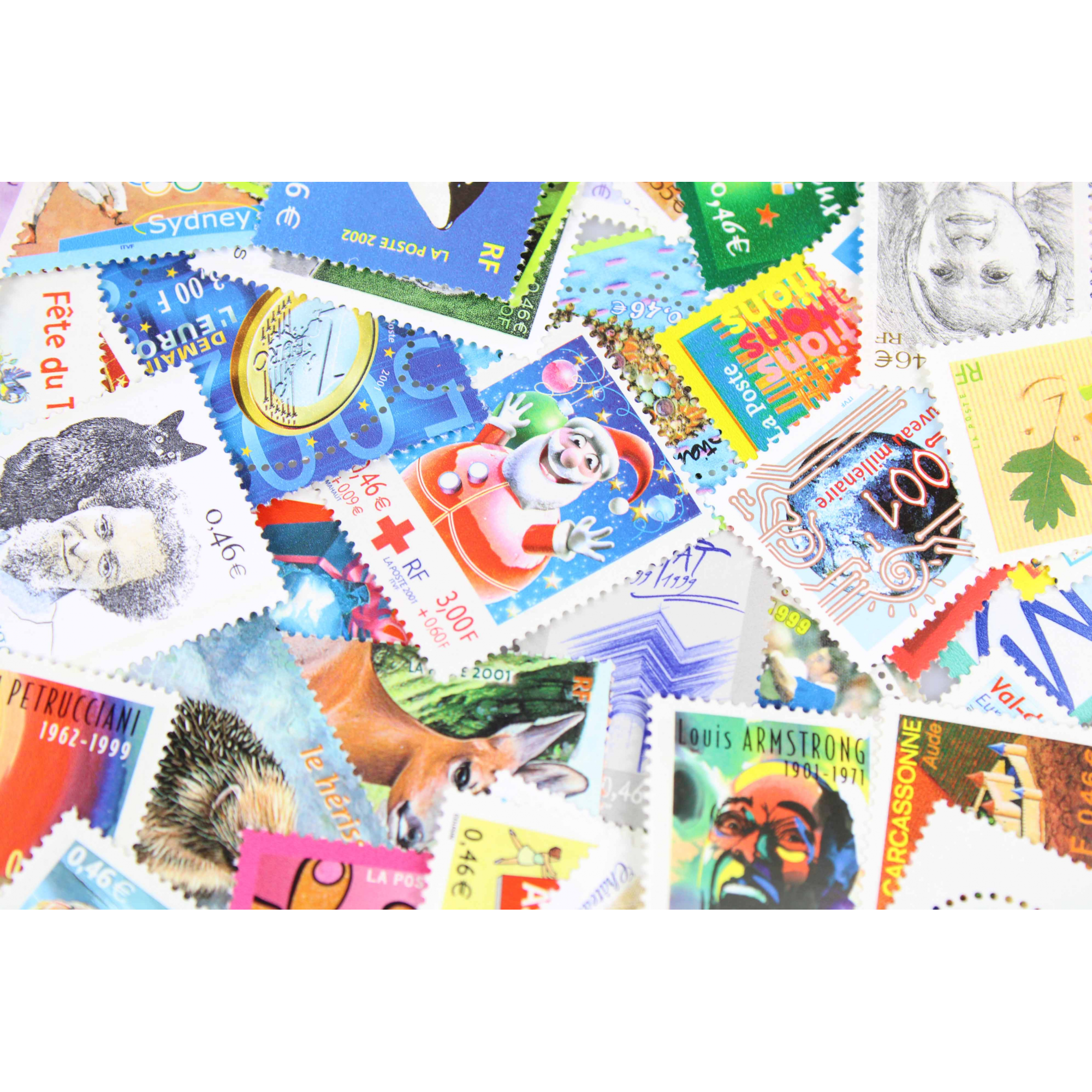 LOT DE 100 TIMBRES FRANCE NEUFS AFFRANCHISSEMENT 0.46 EUROS, SOUS FACIALE