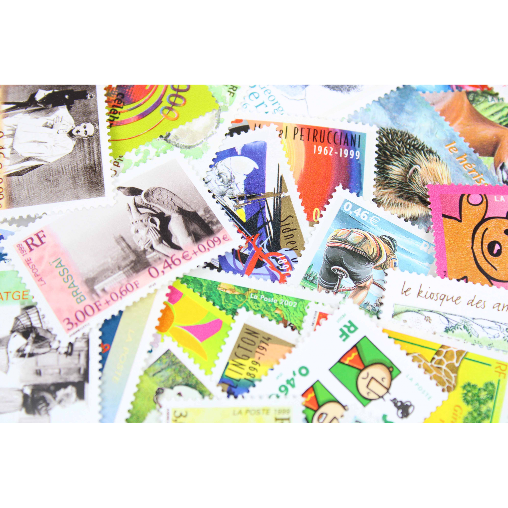 LOT DE 100 TIMBRES FRANCE NEUFS AFFRANCHISSEMENT 0.46 EUROS, SOUS FACIALE