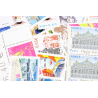 LOT DE 100 TIMBRES FRANCE NEUFS AFFRANCHISSEMENT 0.55 EUROS, SOUS FACIALE