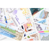 LOT DE 100 TIMBRES FRANCE NEUFS AFFRANCHISSEMENT 0.55 EUROS, SOUS FACIALE