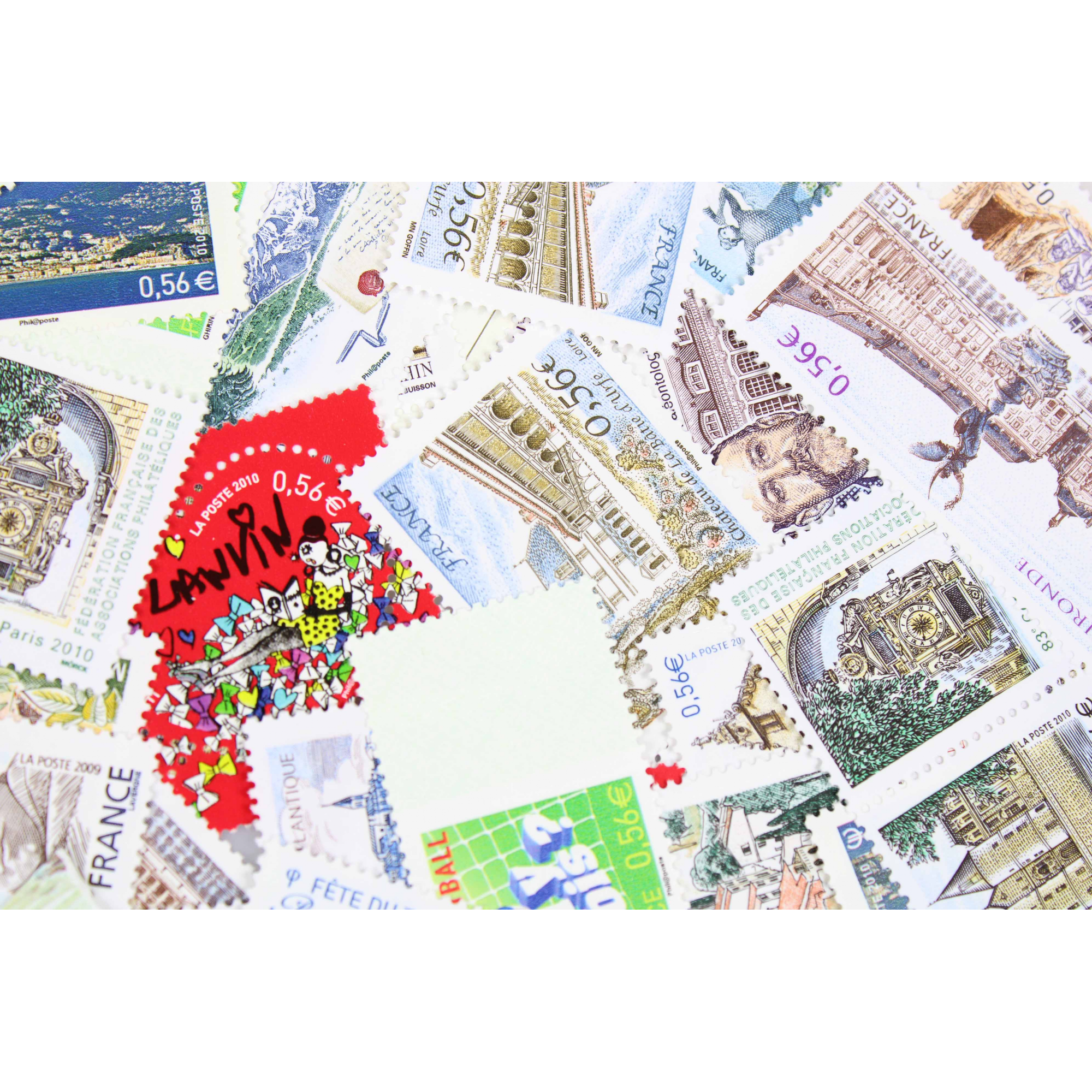 LOT DE 100 TIMBRES FRANCE NEUFS AFFRANCHISSEMENT 0.56 EUROS, SOUS FACIALE