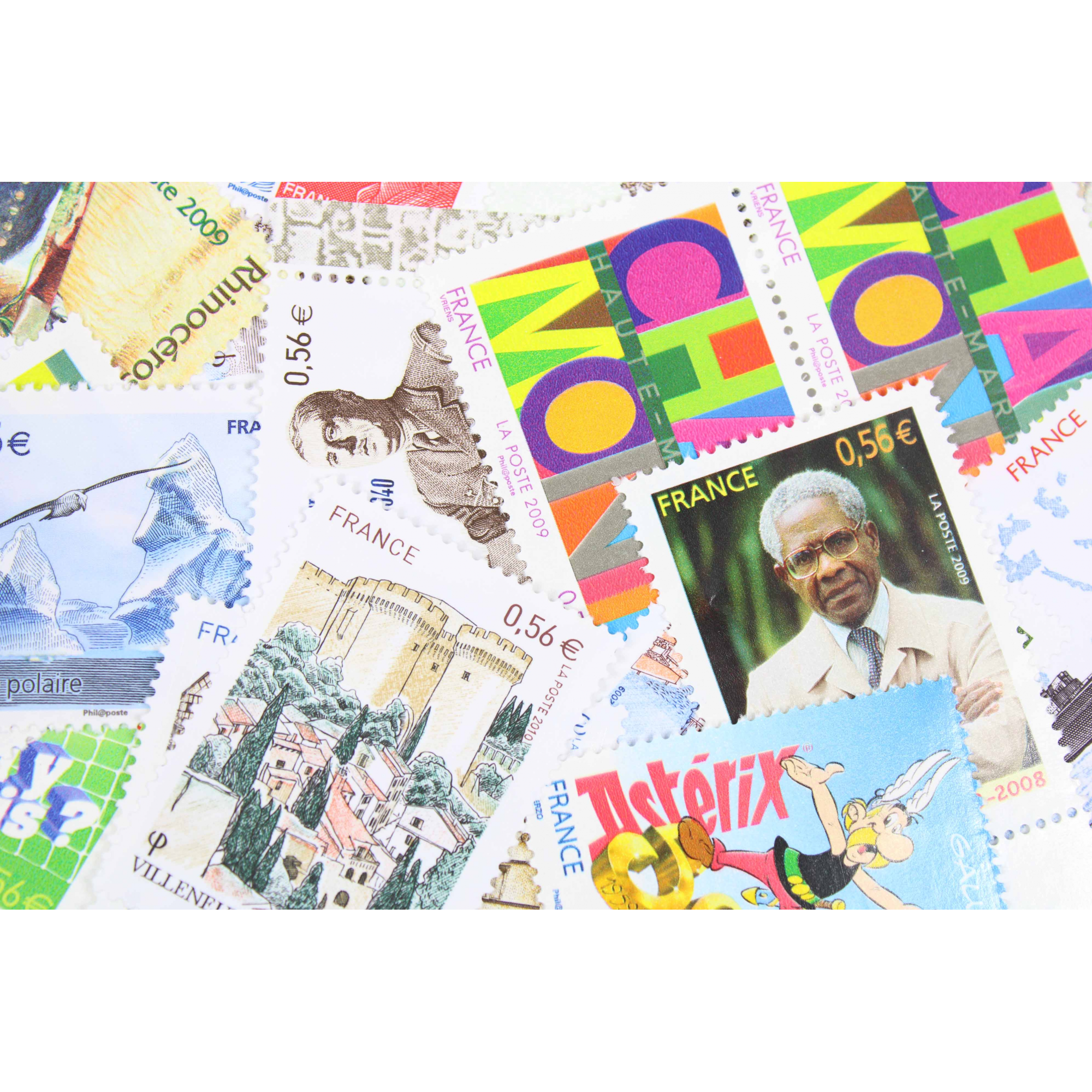 LOT DE 100 TIMBRES FRANCE NEUFS AFFRANCHISSEMENT 0.56 EUROS, SOUS FACIALE