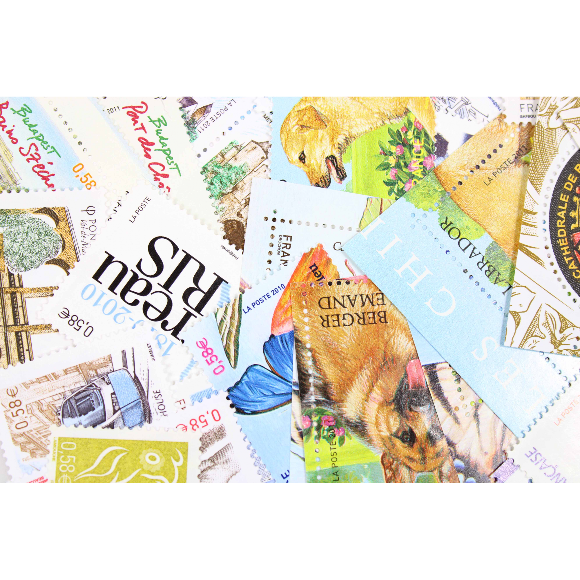 LOT DE 100 TIMBRES FRANCE NEUFS AFFRANCHISSEMENT 0.58 EUROS, SOUS FACIALE