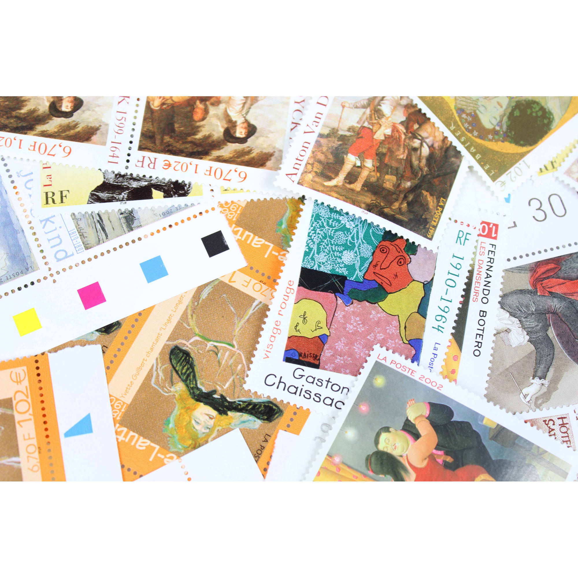 LOT DE 100 TIMBRES FRANCE NEUFS AFFRANCHISSEMENT 1.02 EUROS, SOUS FACIALE