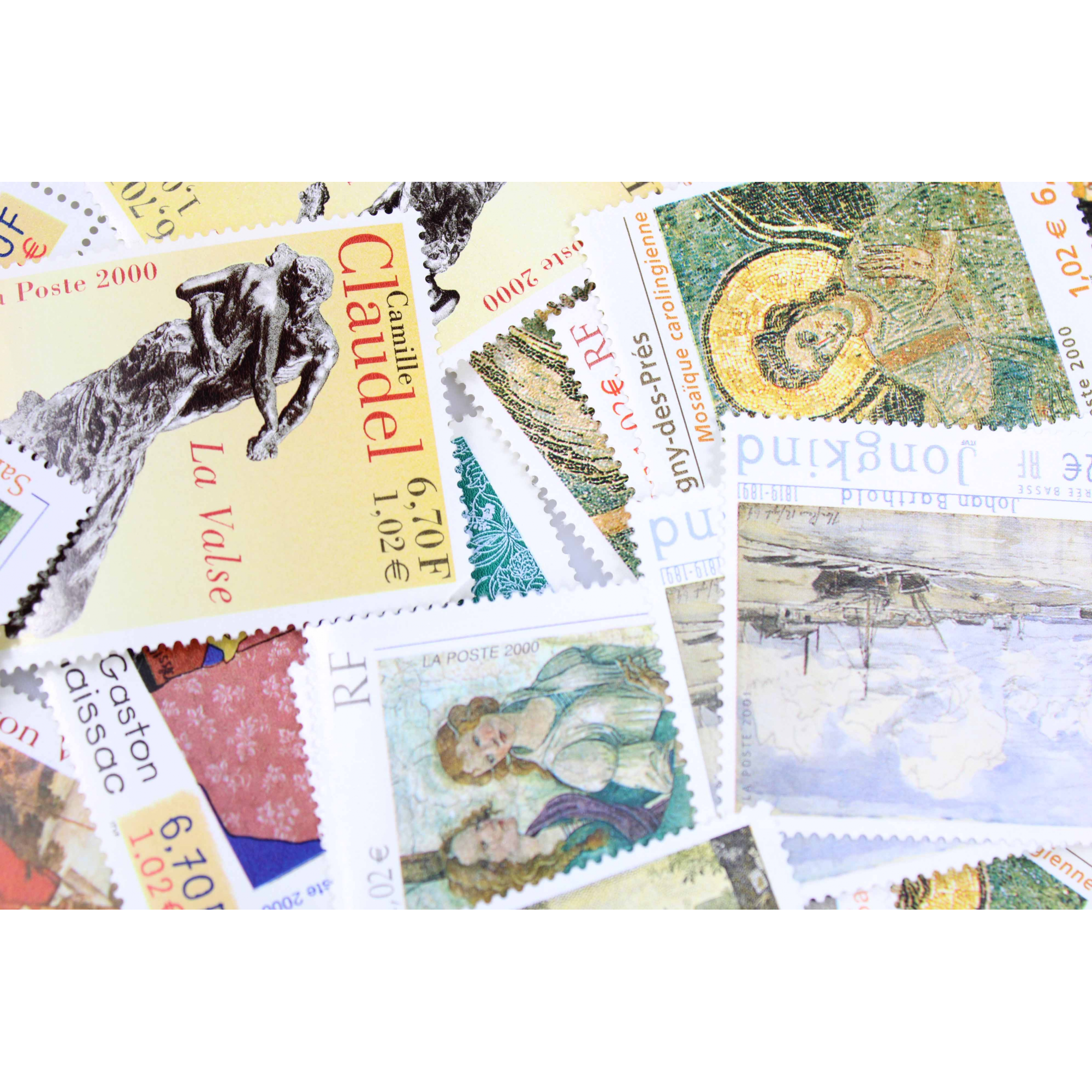 LOT DE 100 TIMBRES FRANCE NEUFS AFFRANCHISSEMENT 1.02 EUROS, SOUS FACIALE