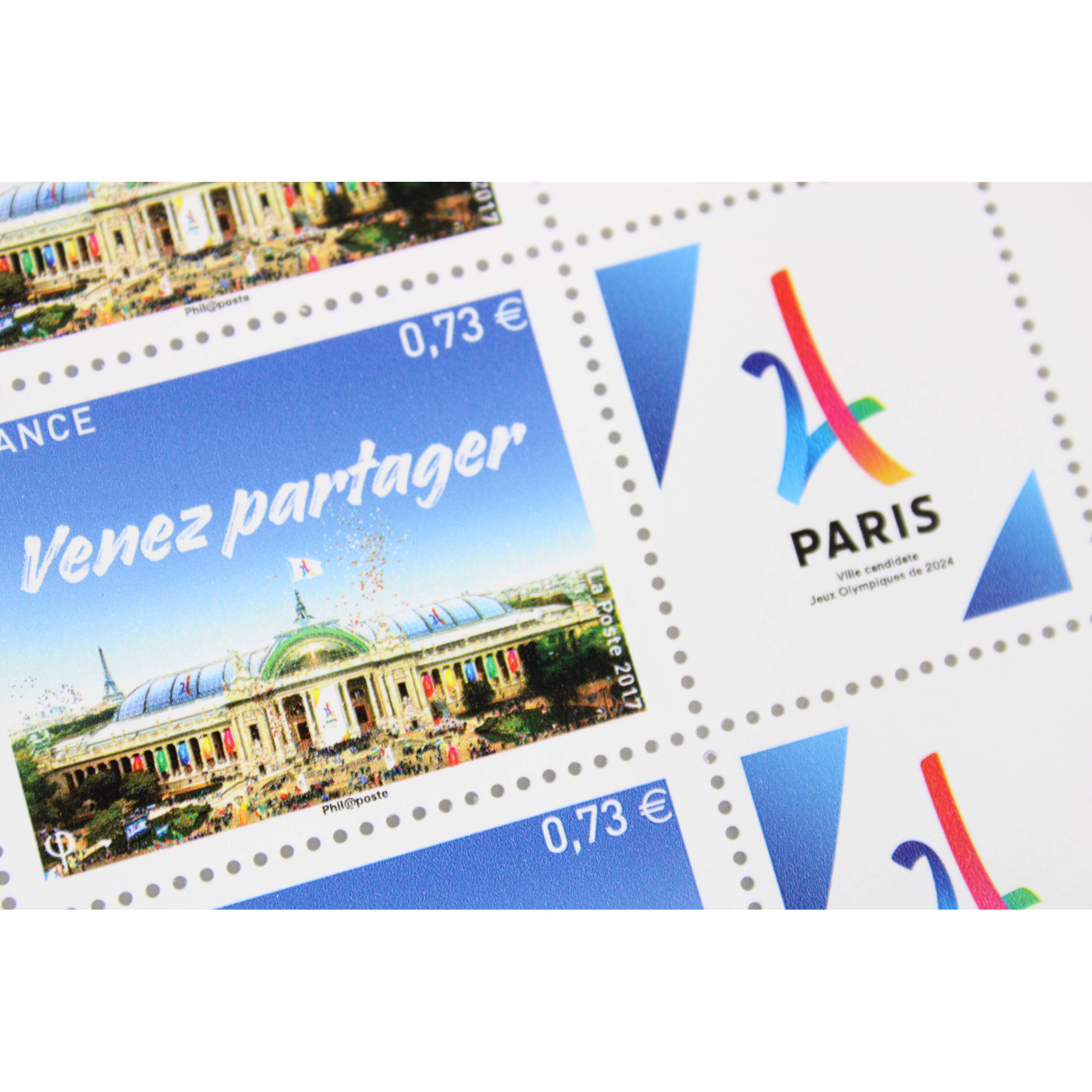 FRANCE JO PARIS 2024 N° 5144 HAUT DE FEUILLE DE 9 TIMBRES NEUFS**, ANNÉE 2017