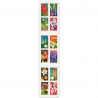 CARNET FRANCE BC2133, FLEURS ET DOUCEURS, TIMBRES POUR AFFRANCHIR 12 LETTRES 20G
