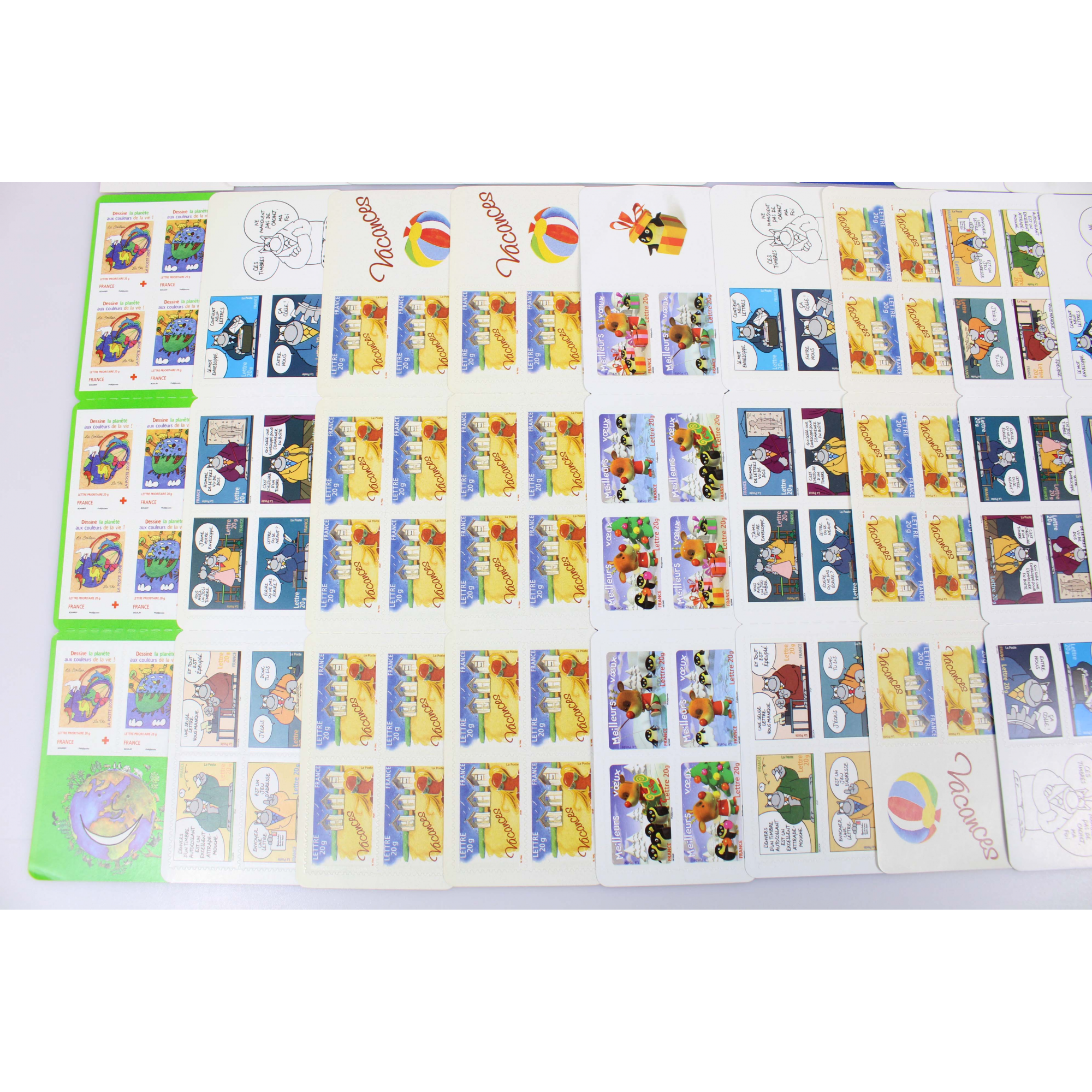 LOT DE CARNETS AUTOADHÉSIFS, 276 TIMBRES POSTE LETTRES 20G POUR AFFRANCHISSEMENT