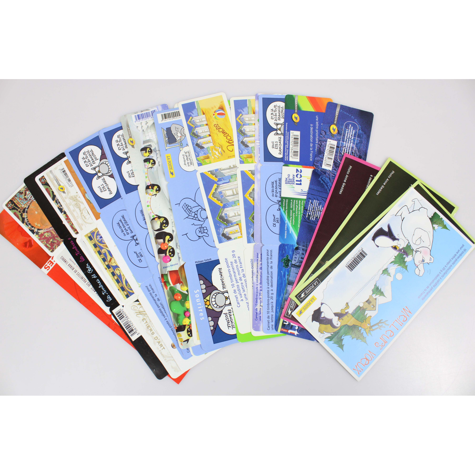 LOT DE CARNETS AUTOADHÉSIFS, 276 TIMBRES POSTE LETTRES 20G POUR AFFRANCHISSEMENT