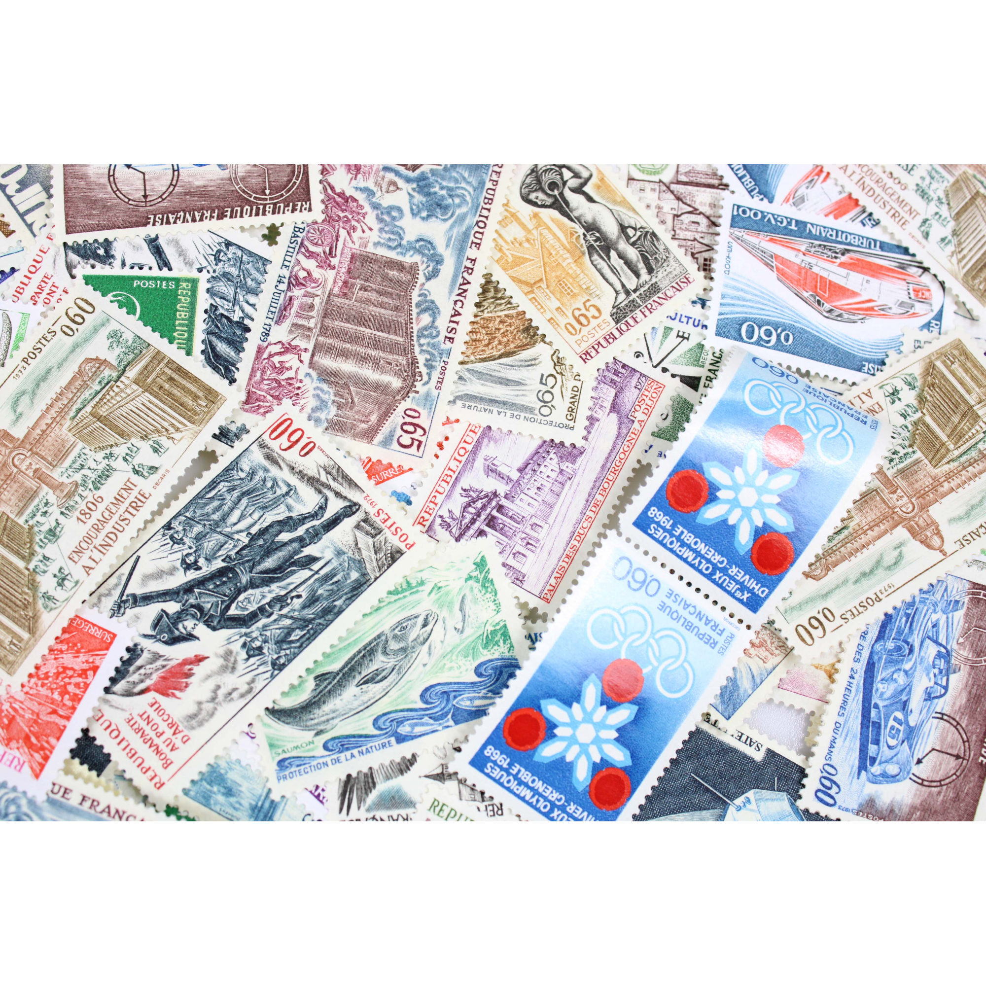 LOT DE 500 TIMBRES FRANCE NEUFS AFFRANCHISSEMENT 0,60 FRANCS, SOUS FACIALE