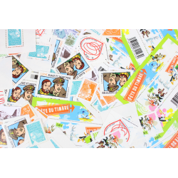 LOT DE 100 TIMBRES FRANCE NEUFS AFFRANCHISSEMENT 1 EURO, SOUS FACIALE