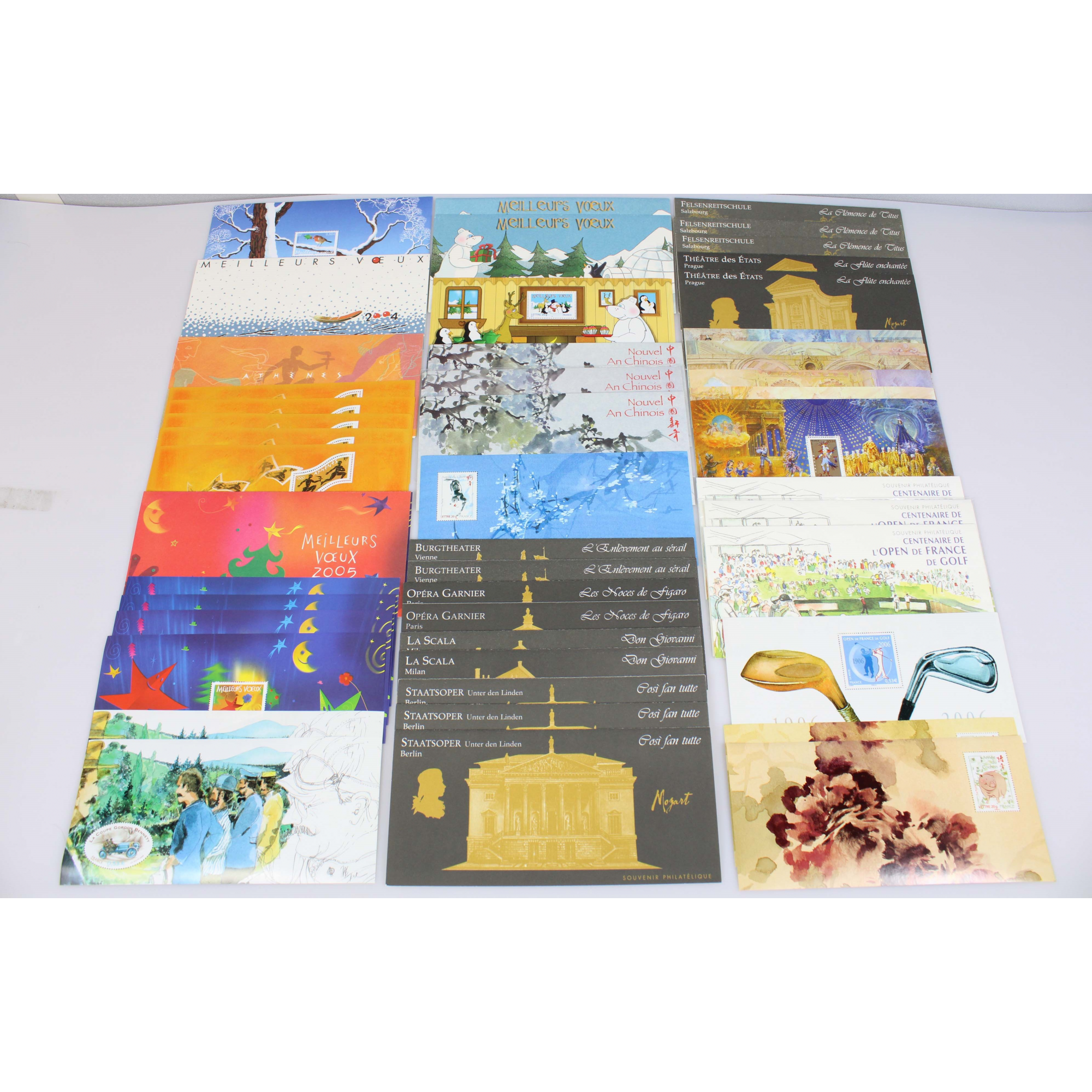 STOCK BLOCS SOUVENIRS COMPLETS ANNÉES 2003 A 2008 TIMBRES NEUFS NOMBREUX DOUBLES