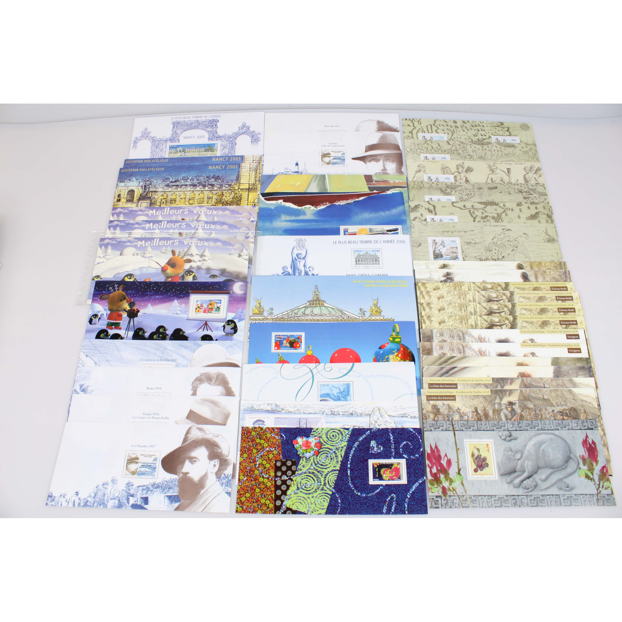 STOCK BLOCS SOUVENIRS COMPLETS ANNÉES 2003 A 2008 TIMBRES NEUFS NOMBREUX DOUBLES