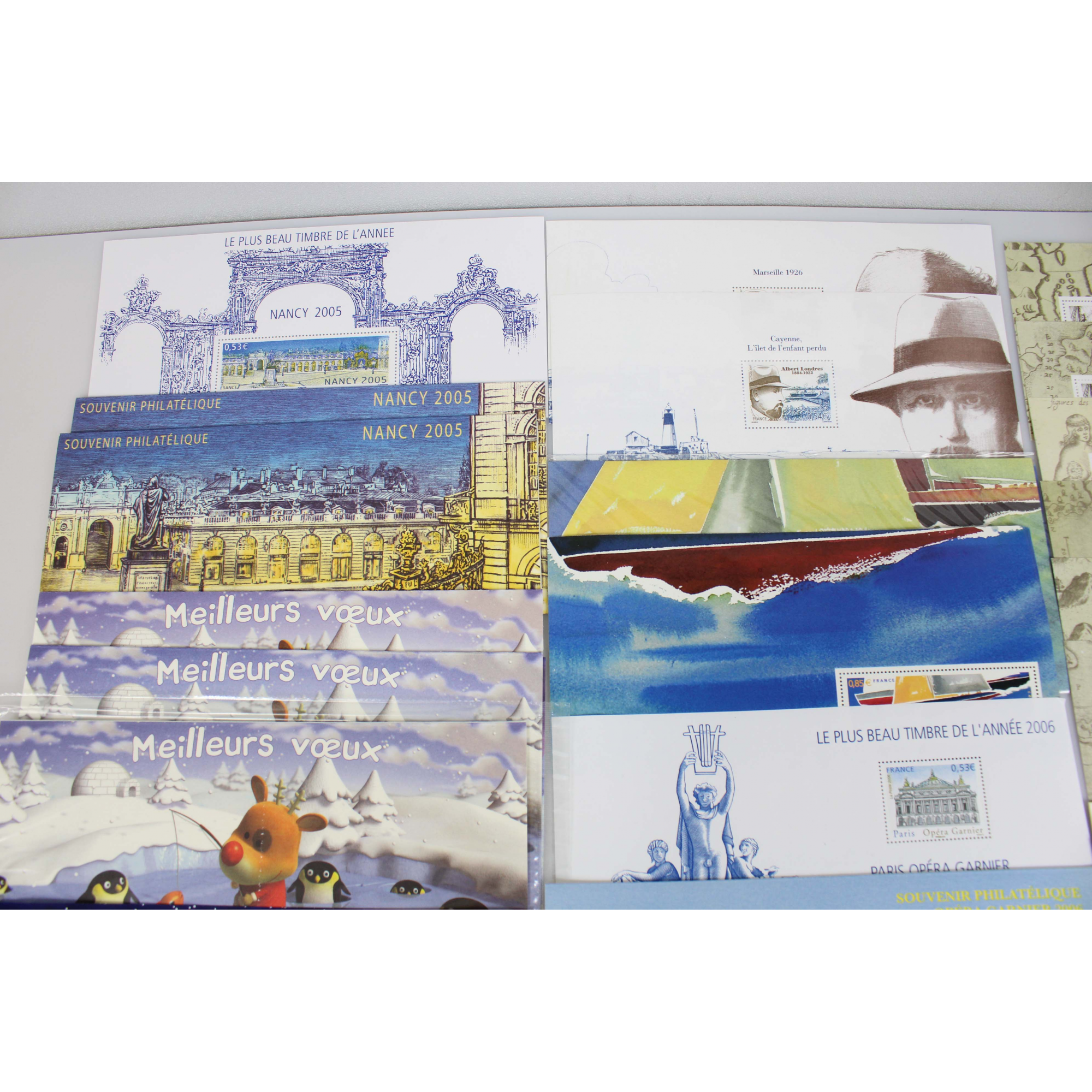 STOCK BLOCS SOUVENIRS COMPLETS ANNÉES 2003 A 2008 TIMBRES NEUFS NOMBREUX DOUBLES