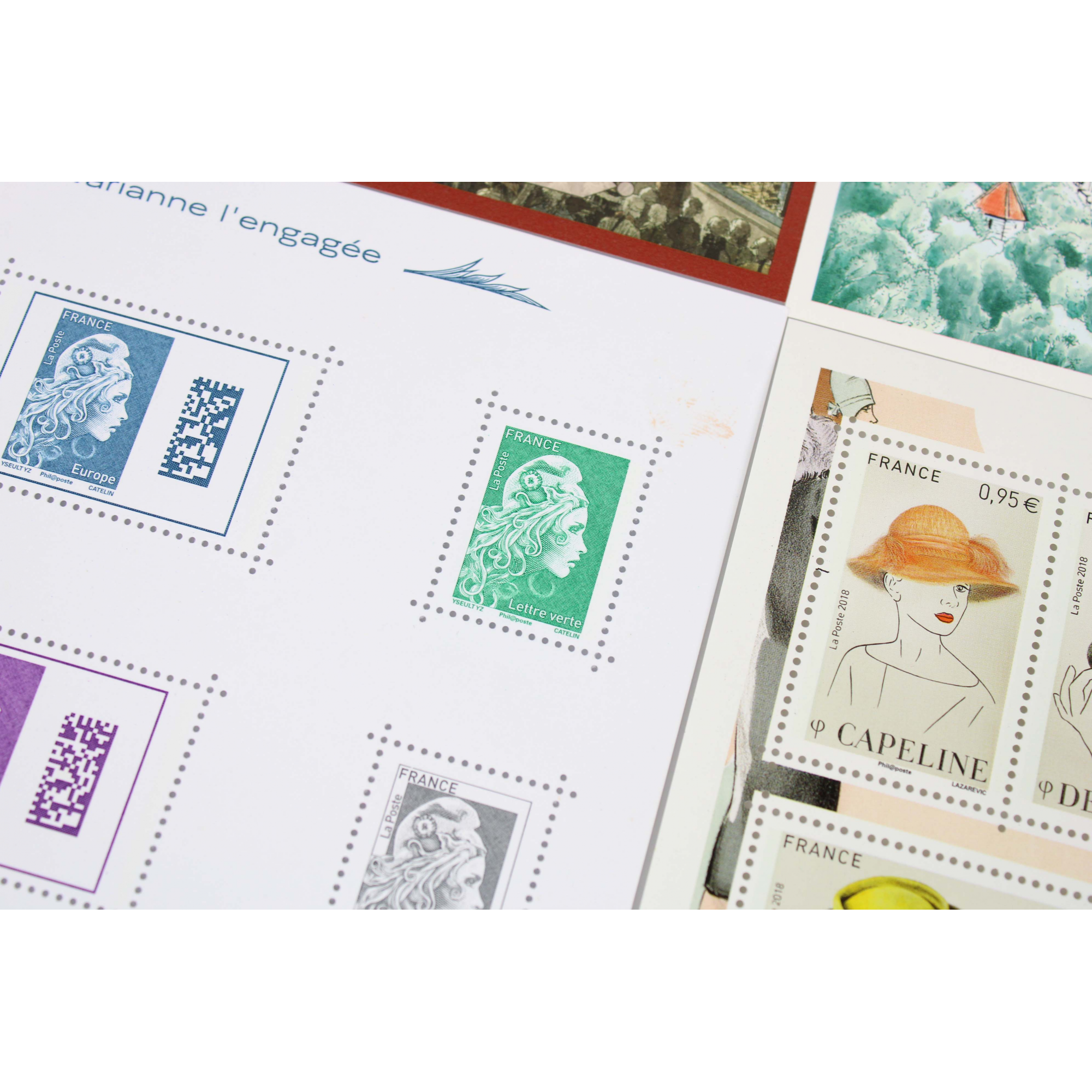 COLLECTION DE FRANCE TIMBRES ET BLOCS ANNÉE 2018 NEUFS** FACIALE 113 EUROS