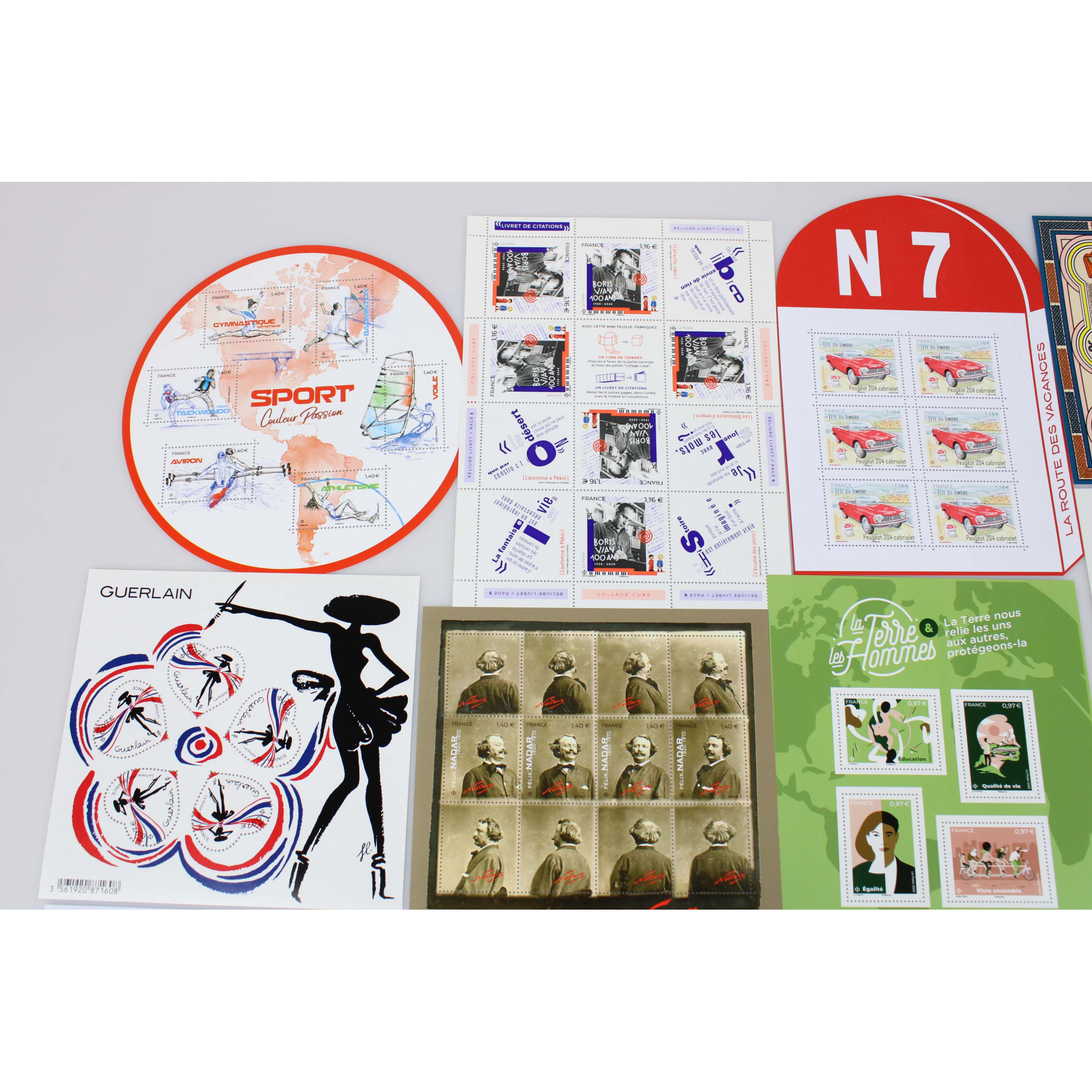 COLLECTION DE FRANCE TIMBRES ET BLOCS ANNÉE 2020 NEUFS** FACIALE 138 EUROS
