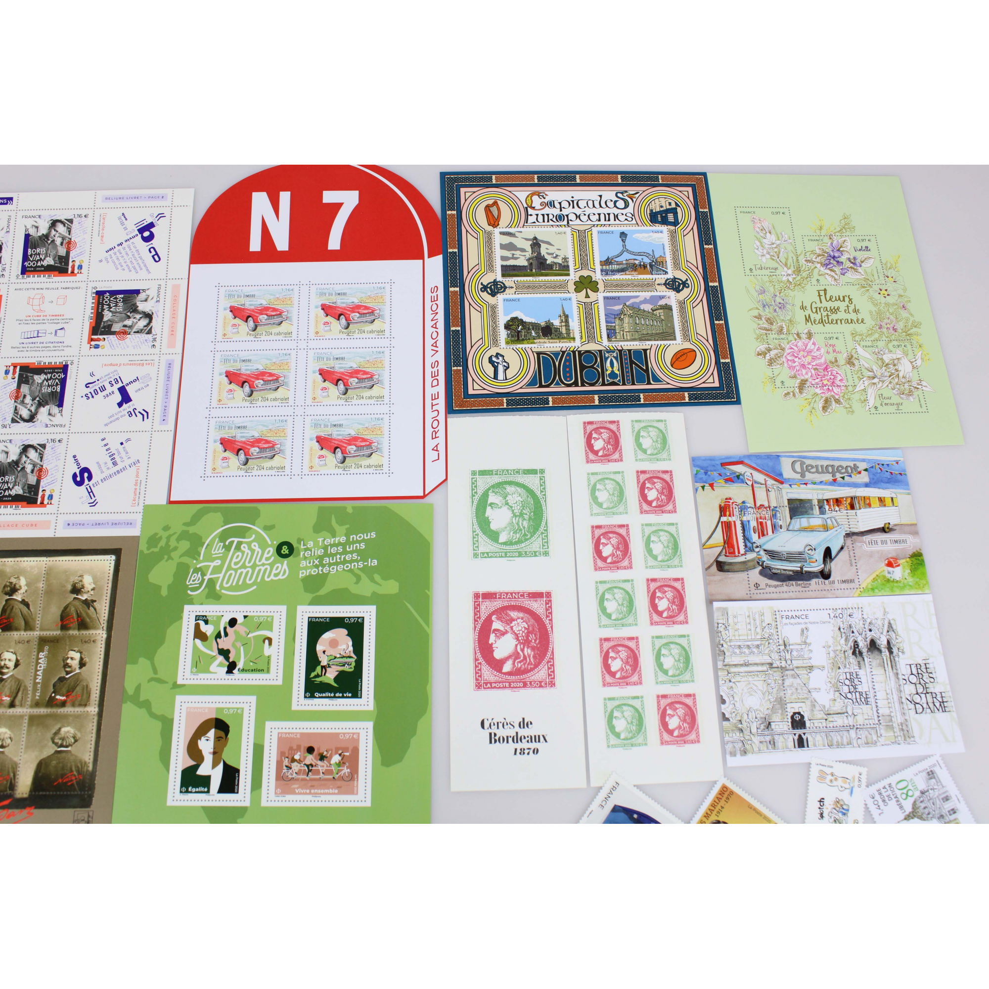 COLLECTION DE FRANCE TIMBRES ET BLOCS ANNÉE 2020 NEUFS** FACIALE 138 EUROS