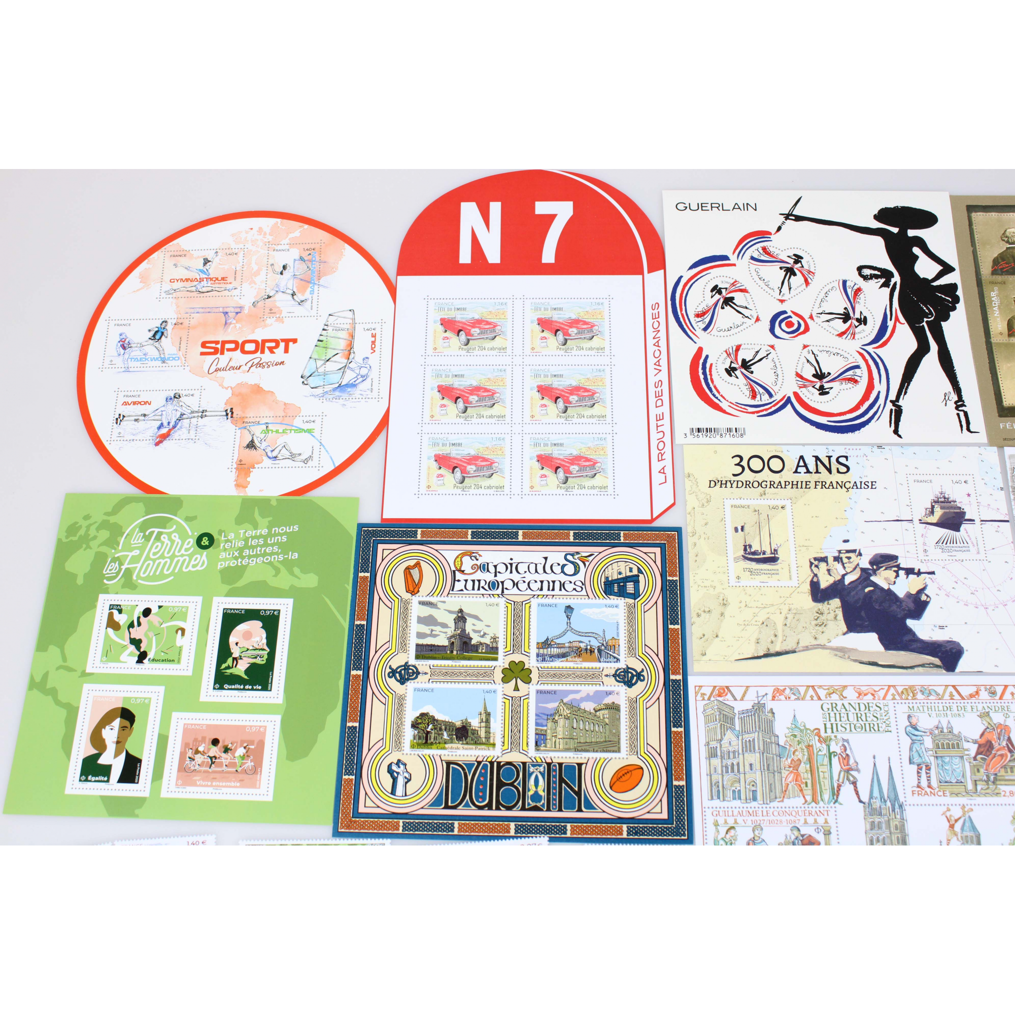 COLLECTION DE FRANCE ANNÉE 2020 TIMBRES NEUFS TP ET BLOCS FACIALE 108 EUROS