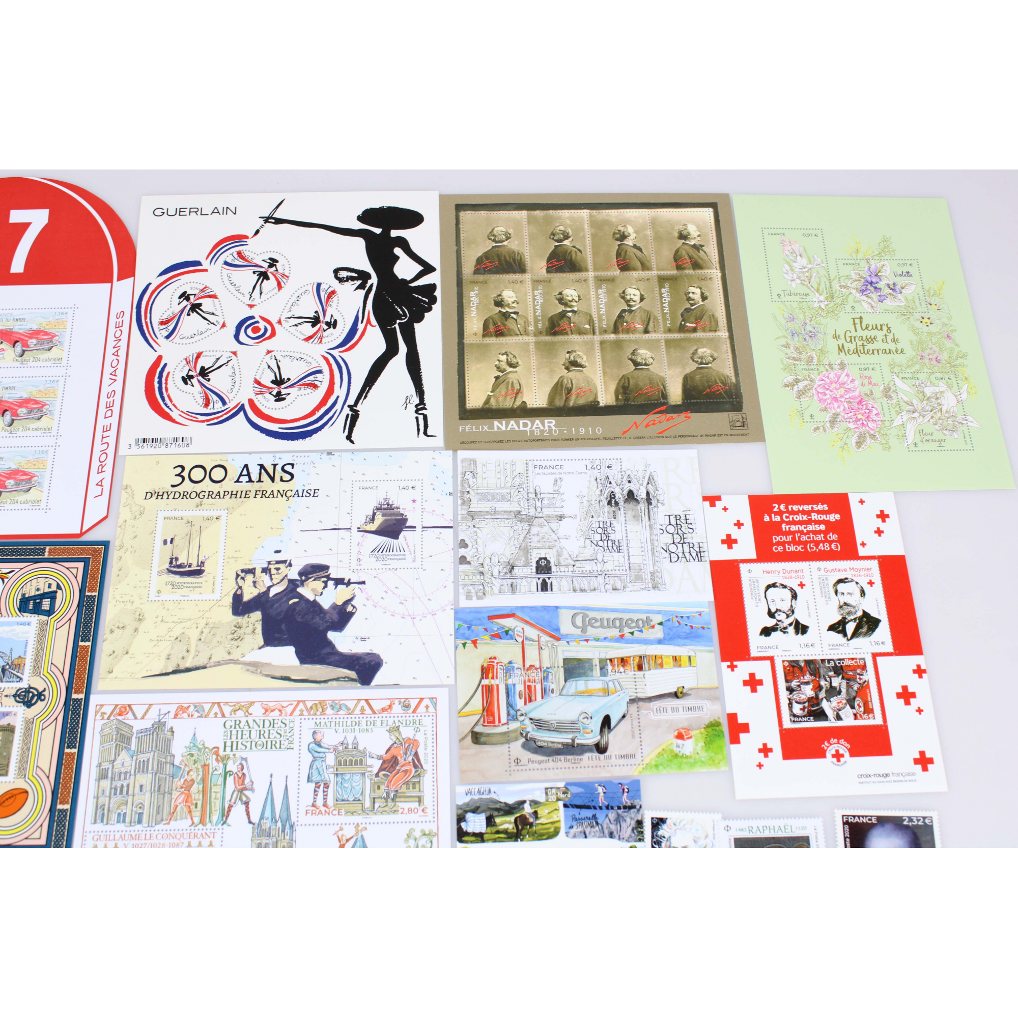 COLLECTION DE FRANCE ANNÉE 2020 TIMBRES NEUFS TP ET BLOCS FACIALE 108 EUROS