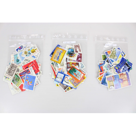 LOT DE 50 AFFRANCHISSEMENTS POUR LETTRES 20G FRANCE AVEC 3 TIMBRES EN FRANCS