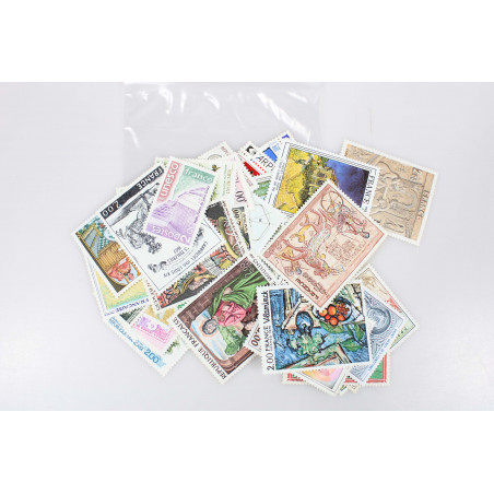 LOT DE 50 AFFRANCHISSEMENTS POUR LETTRES 100G FRANCE AVEC 3 TIMBRES