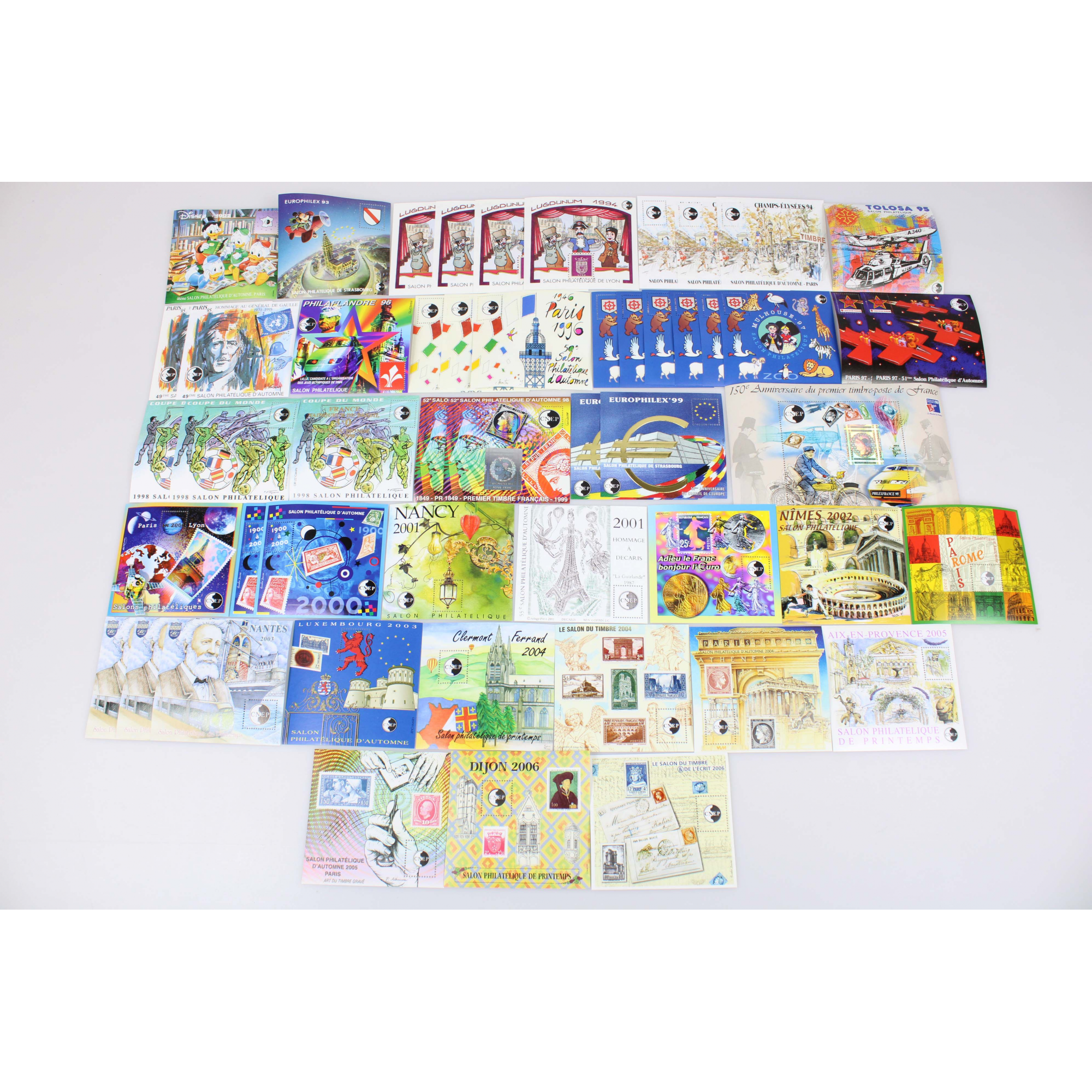 COLLECTION DE BLOCS CNEP DE FRANCE N°16 A 46 COMPLETS, BLOCS NEUFS** 1992 A 2006