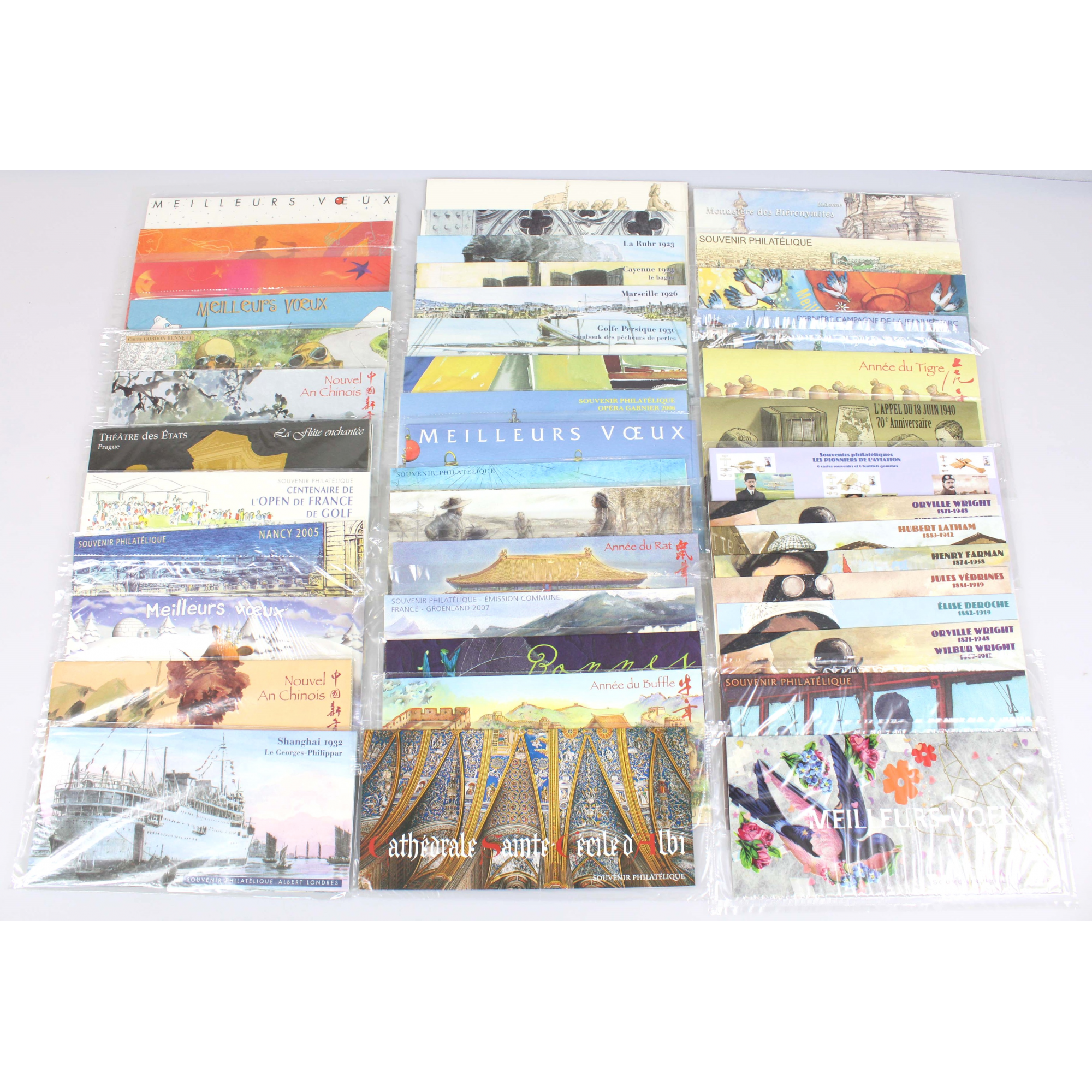 COLLECTION COMPLÈTE DE BLOCS SOUVENIRS DE FRANCE DE 2003 A 2010 TIMBRES NEUFS**